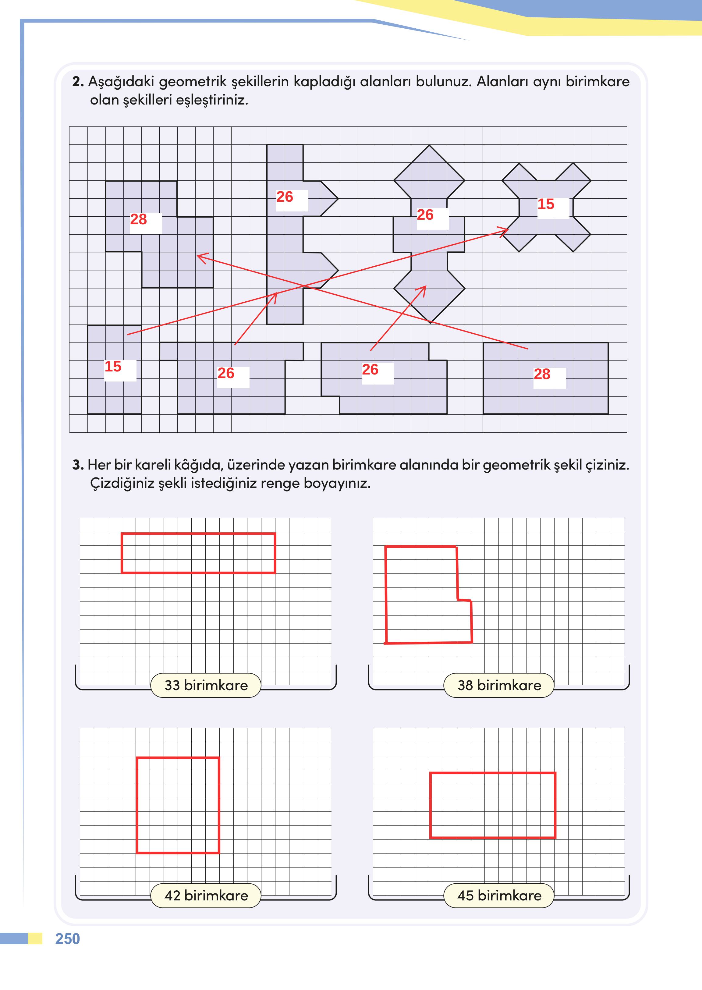 4. Sınıf Meb Yayınları Matematik Ders Kitabı Sayfa 250 Cevapları 4. Sınıf Meb Yayınları Matematik Ders Kitabı Sayfa 250 Cevapları