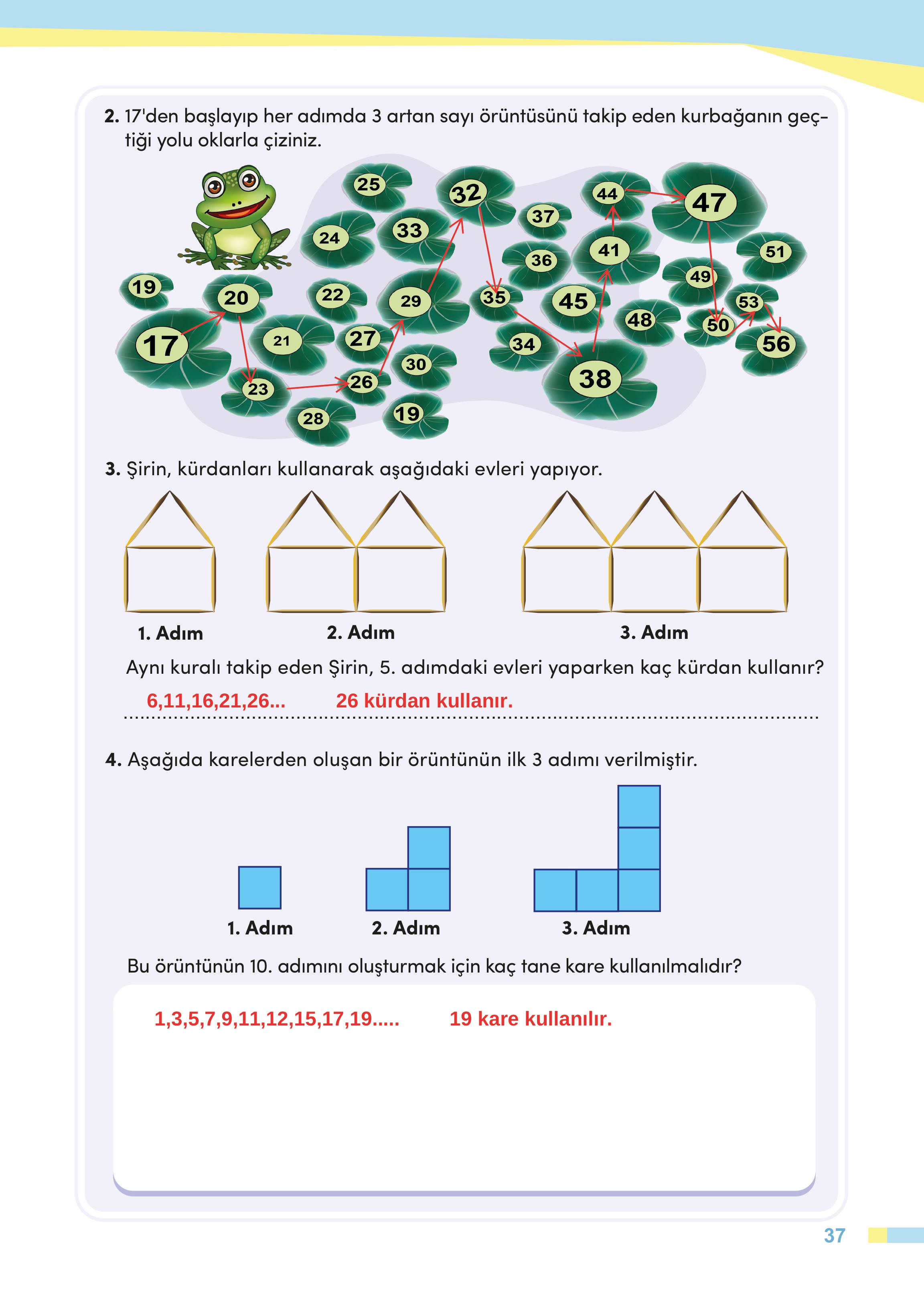 4. Sınıf Meb Yayınları Matematik Ders Kitabı Sayfa 37 Cevapları