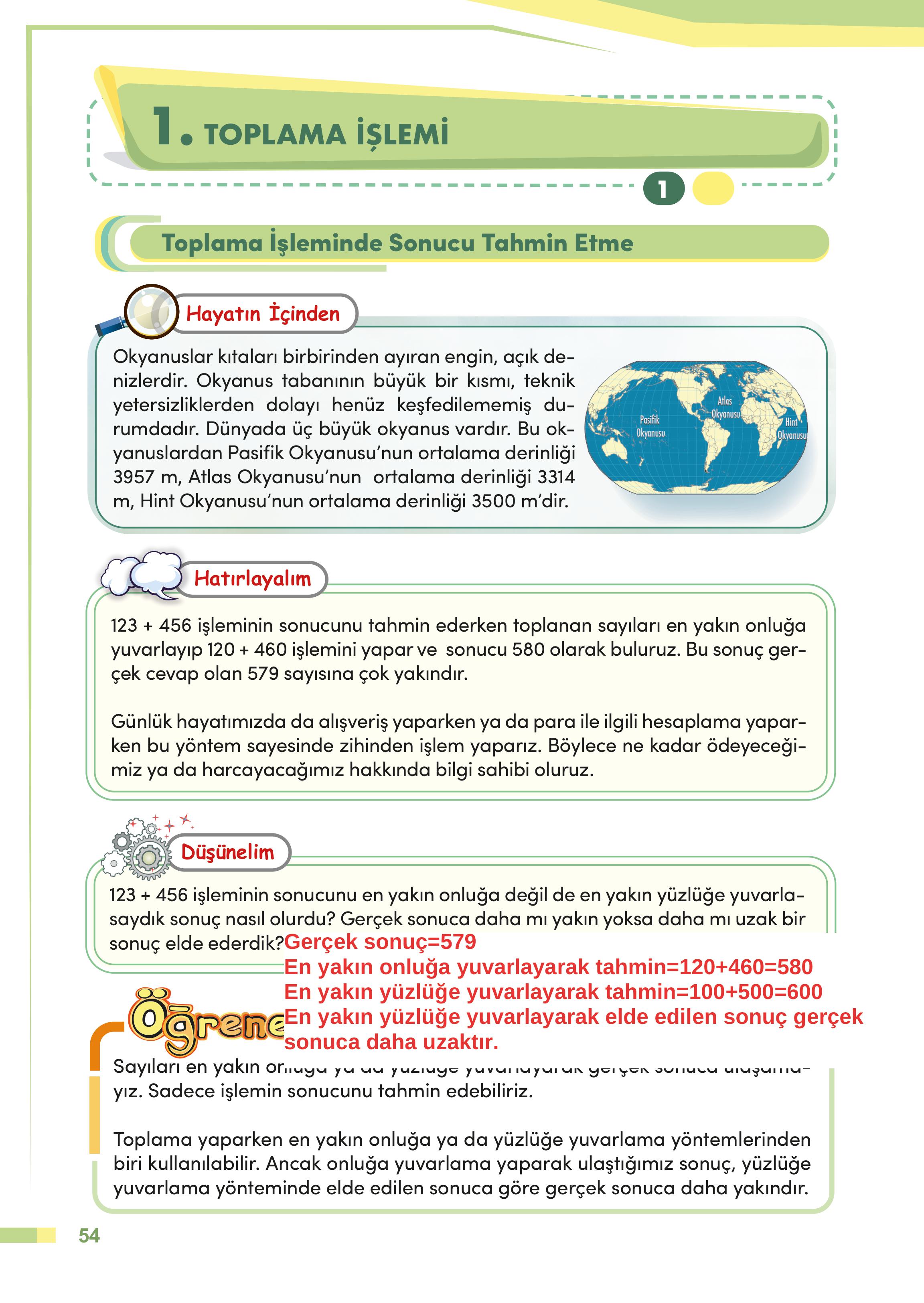4. Sınıf Meb Yayınları Matematik Ders Kitabı Sayfa 54 Cevapları 4. Sınıf Meb Yayınları Matematik Ders Kitabı Sayfa 54 Cevapları