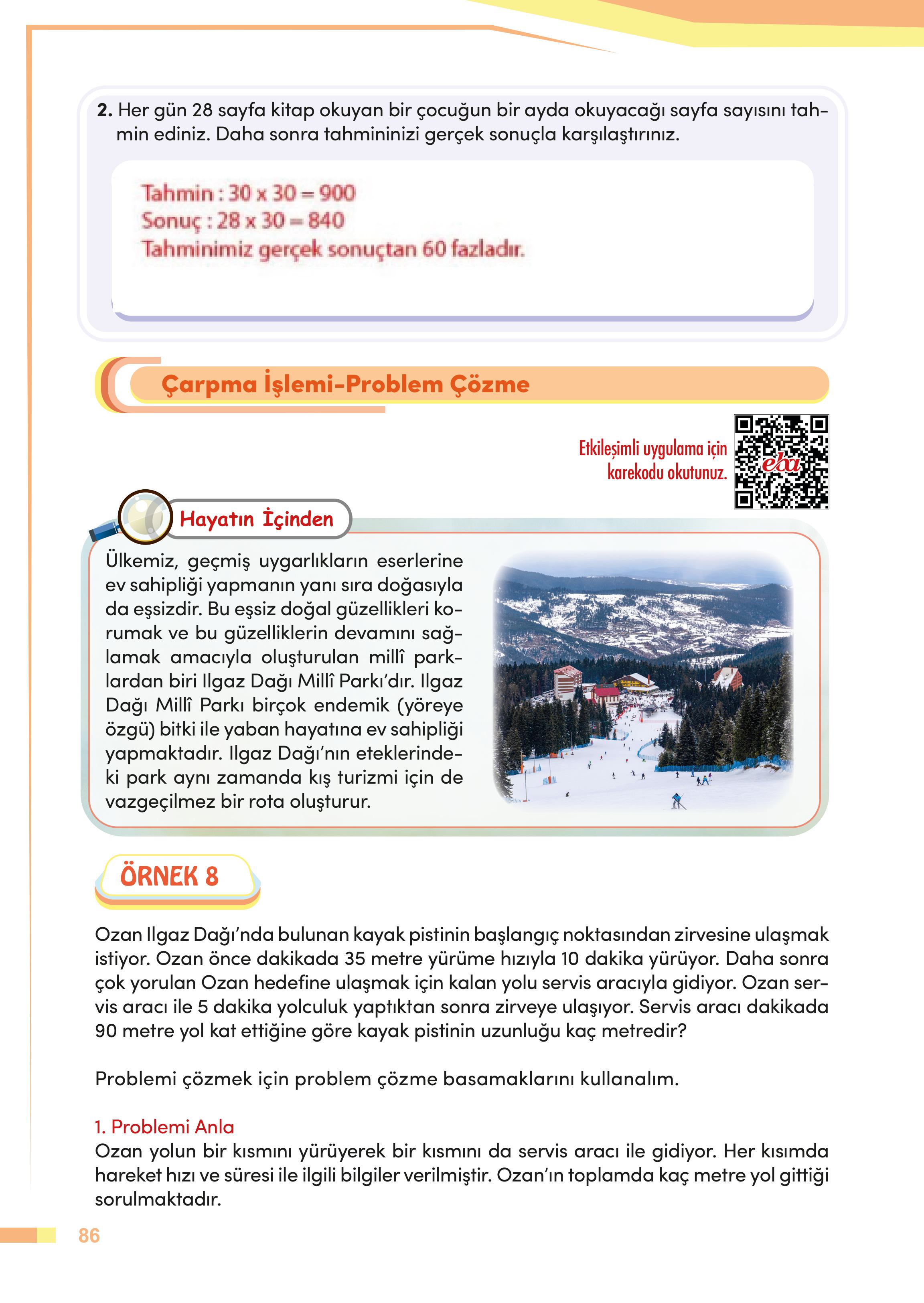 4. Sınıf Meb Yayınları Matematik Ders Kitabı Sayfa 86 Cevapları