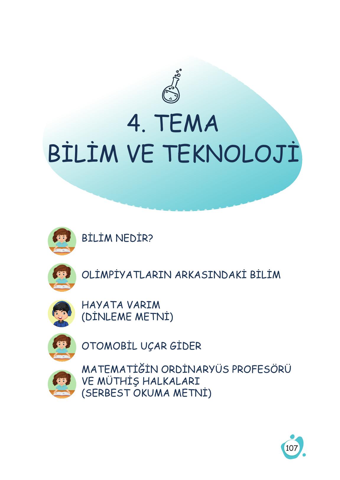 4. Sınıf Meb Yayınları Türkçe Ders Kitabı Sayfa 107 Cevapları