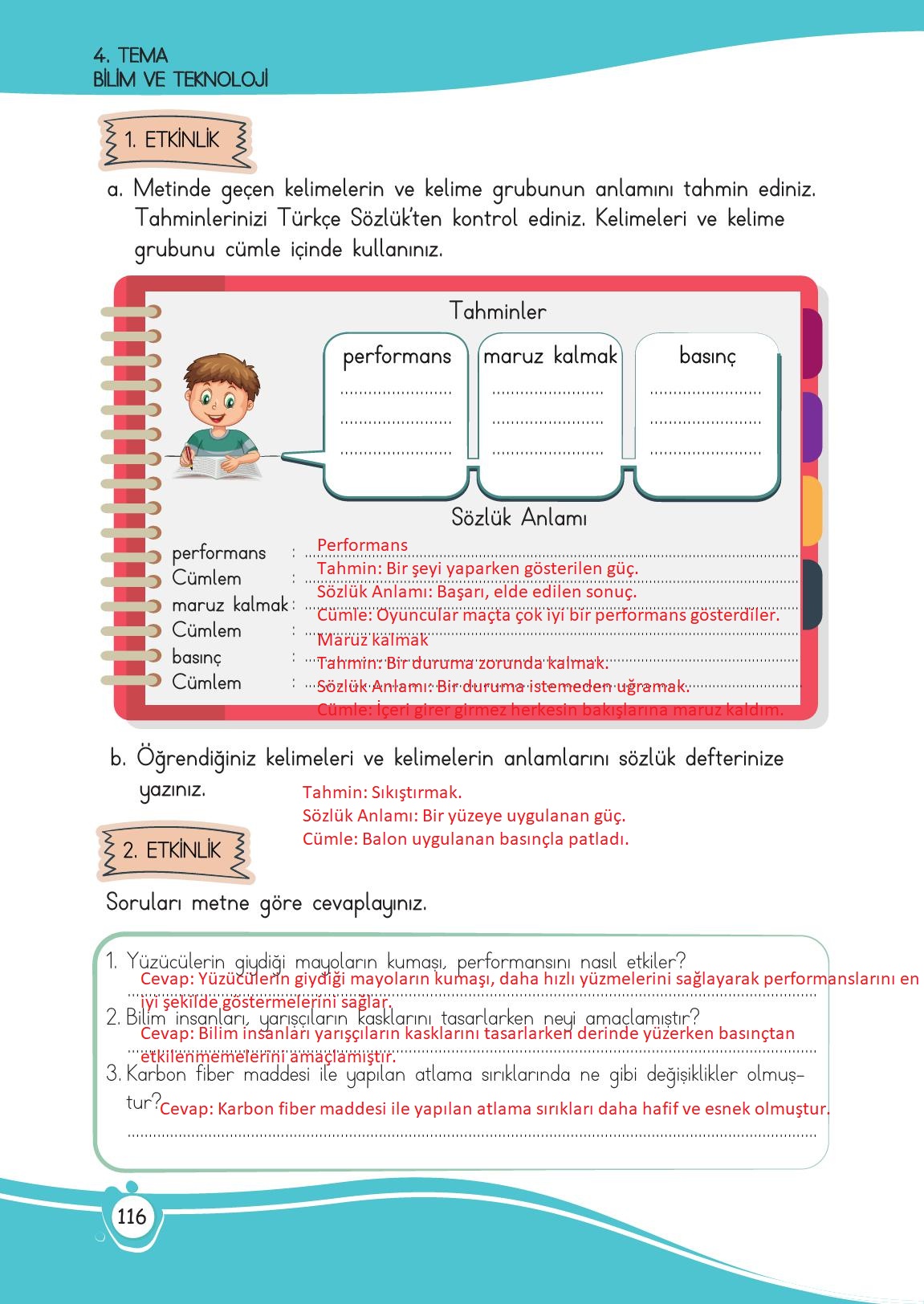 4. Sınıf Meb Yayınları Türkçe Ders Kitabı Sayfa 116 Cevapları 4. Sınıf Meb Yayınları Türkçe Ders Kitabı Sayfa 116 Cevapları