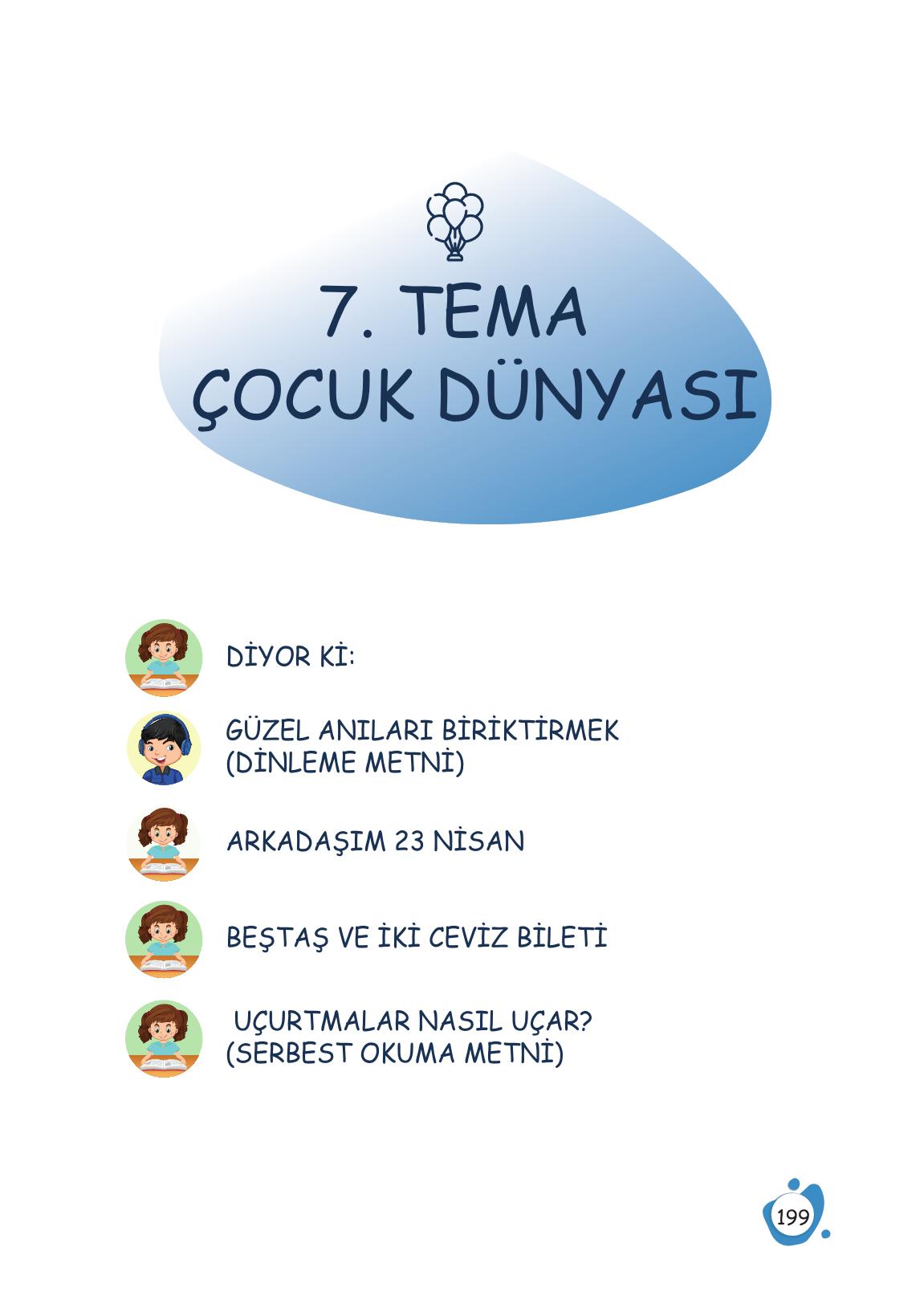 4. Sınıf Meb Yayınları Türkçe Ders Kitabı Sayfa 199 Cevapları