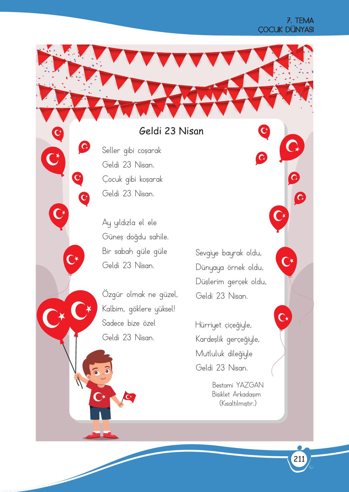 4. Sınıf Meb Yayınları Türkçe Ders Kitabı Sayfa 211 Cevapları