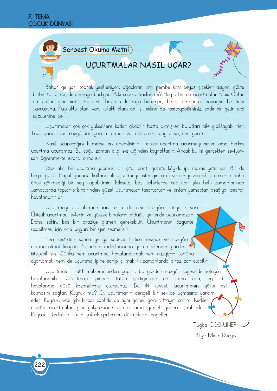 4. Sınıf Meb Yayınları Türkçe Ders Kitabı Sayfa 222 Cevapları 4. Sınıf Meb Yayınları Türkçe Ders Kitabı Sayfa 222 Cevapları