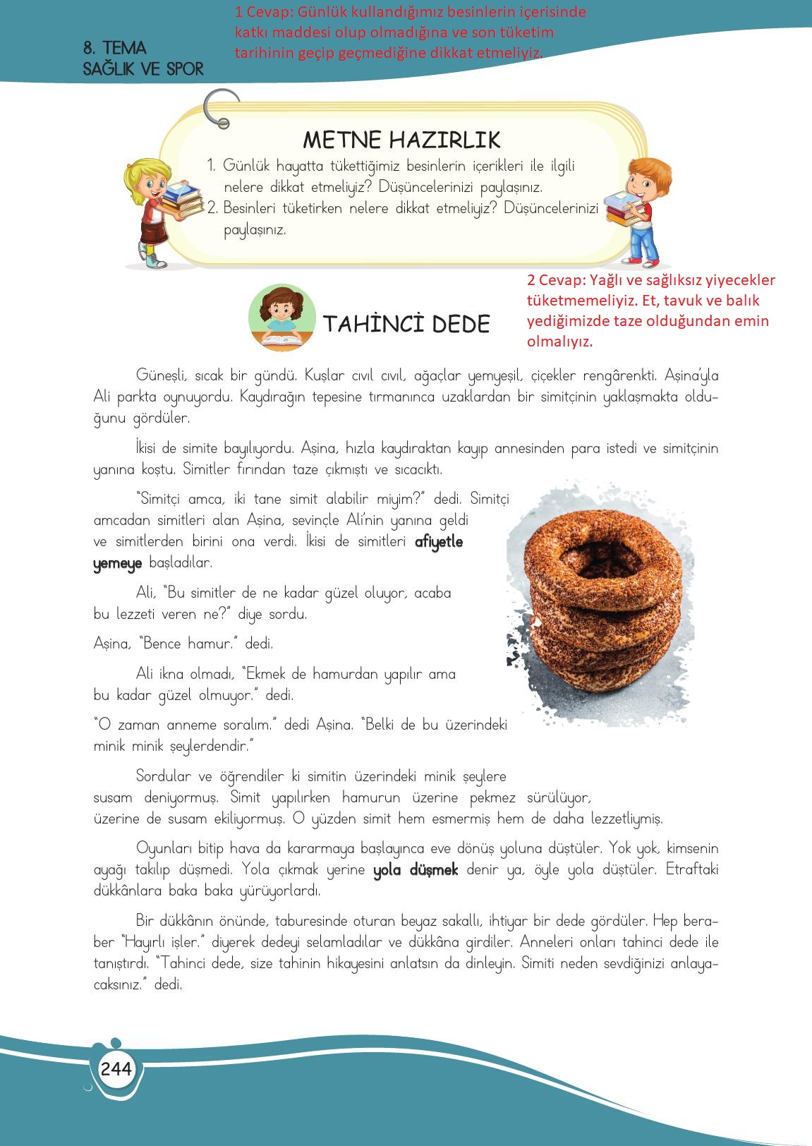 4. Sınıf Meb Yayınları Türkçe Ders Kitabı Sayfa 244 Cevapları 4. Sınıf Meb Yayınları Türkçe Ders Kitabı Sayfa 244 Cevapları