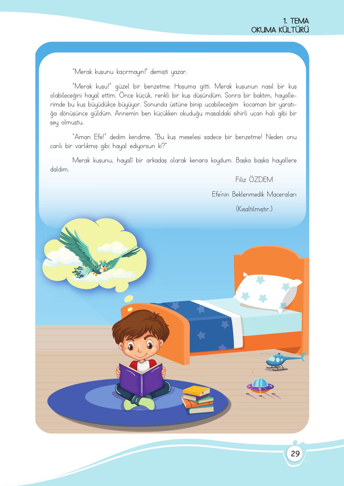 4. Sınıf Meb Yayınları Türkçe Ders Kitabı Sayfa 29 Cevapları