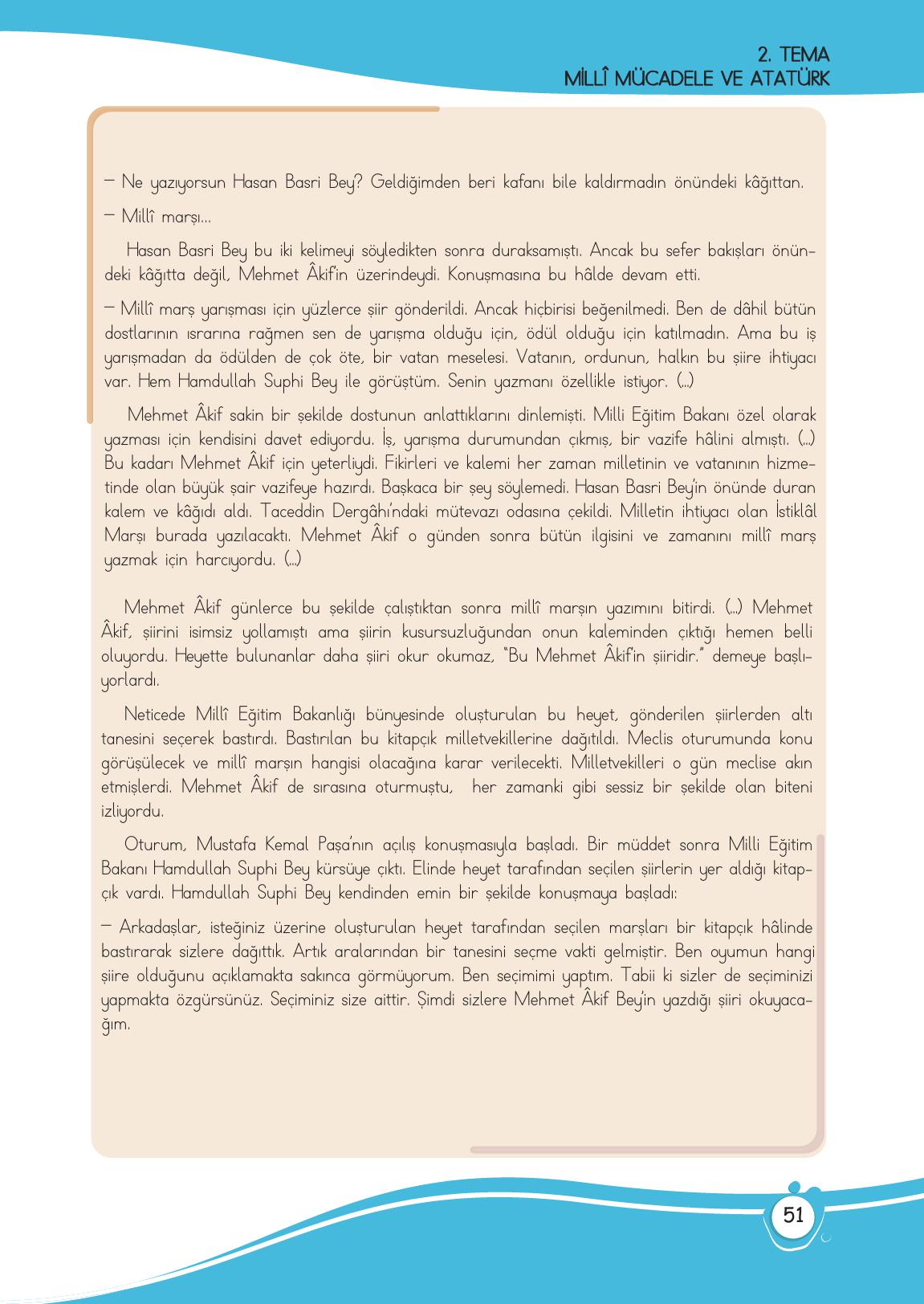 4. Sınıf Meb Yayınları Türkçe Ders Kitabı Sayfa 51 Cevapları