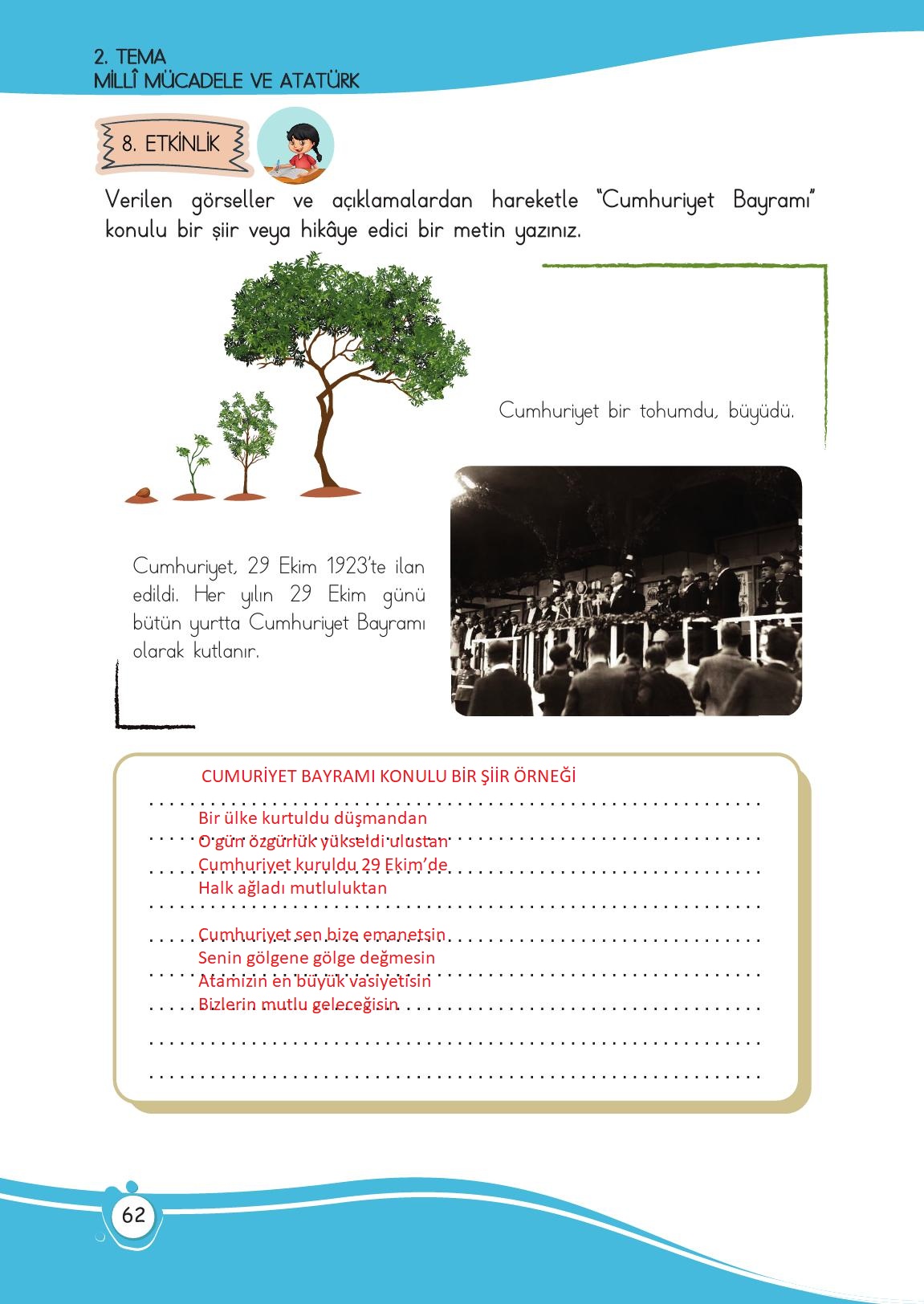 4. Sınıf Meb Yayınları Türkçe Ders Kitabı Sayfa 62 Cevapları