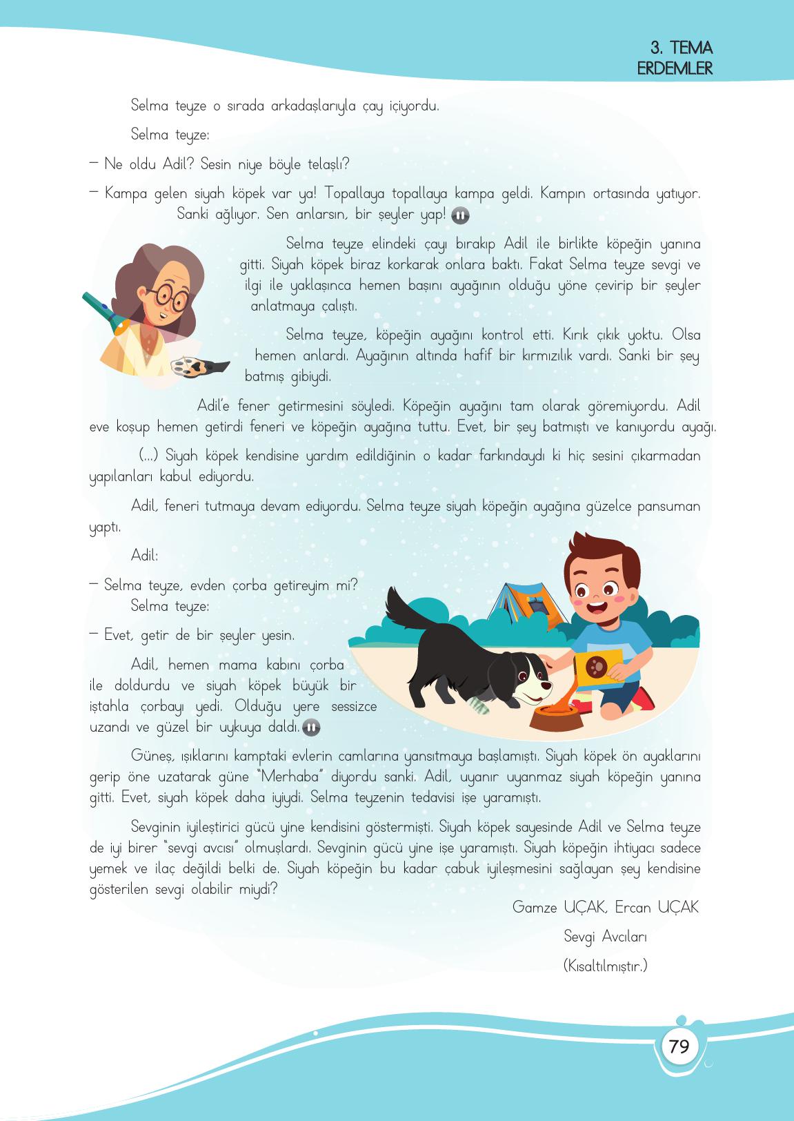 4. Sınıf Meb Yayınları Türkçe Ders Kitabı Sayfa 79 Cevapları