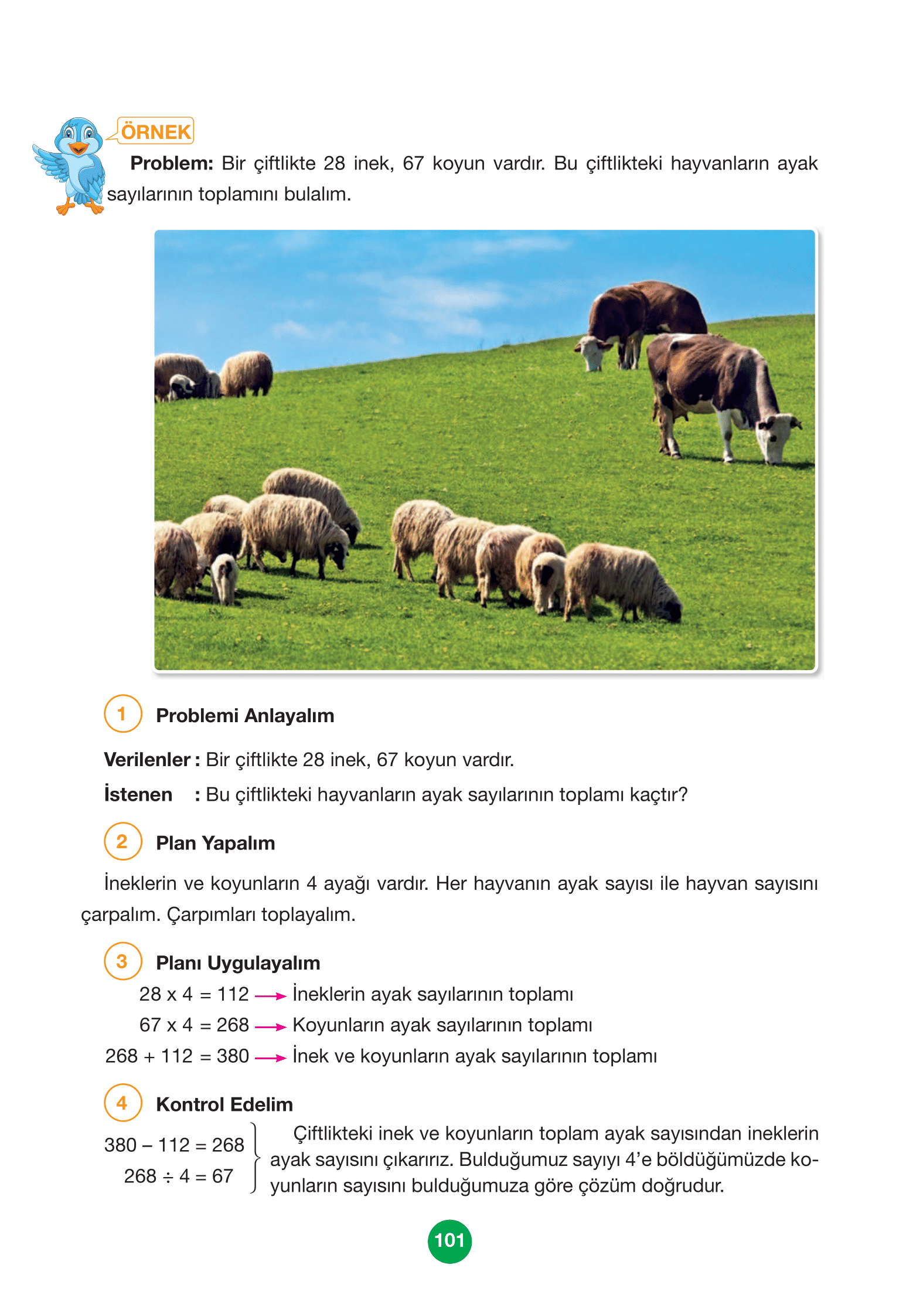 4. Sınıf Pasifik Yayınları Matematik Ders Kitabı Sayfa 101 Cevapları