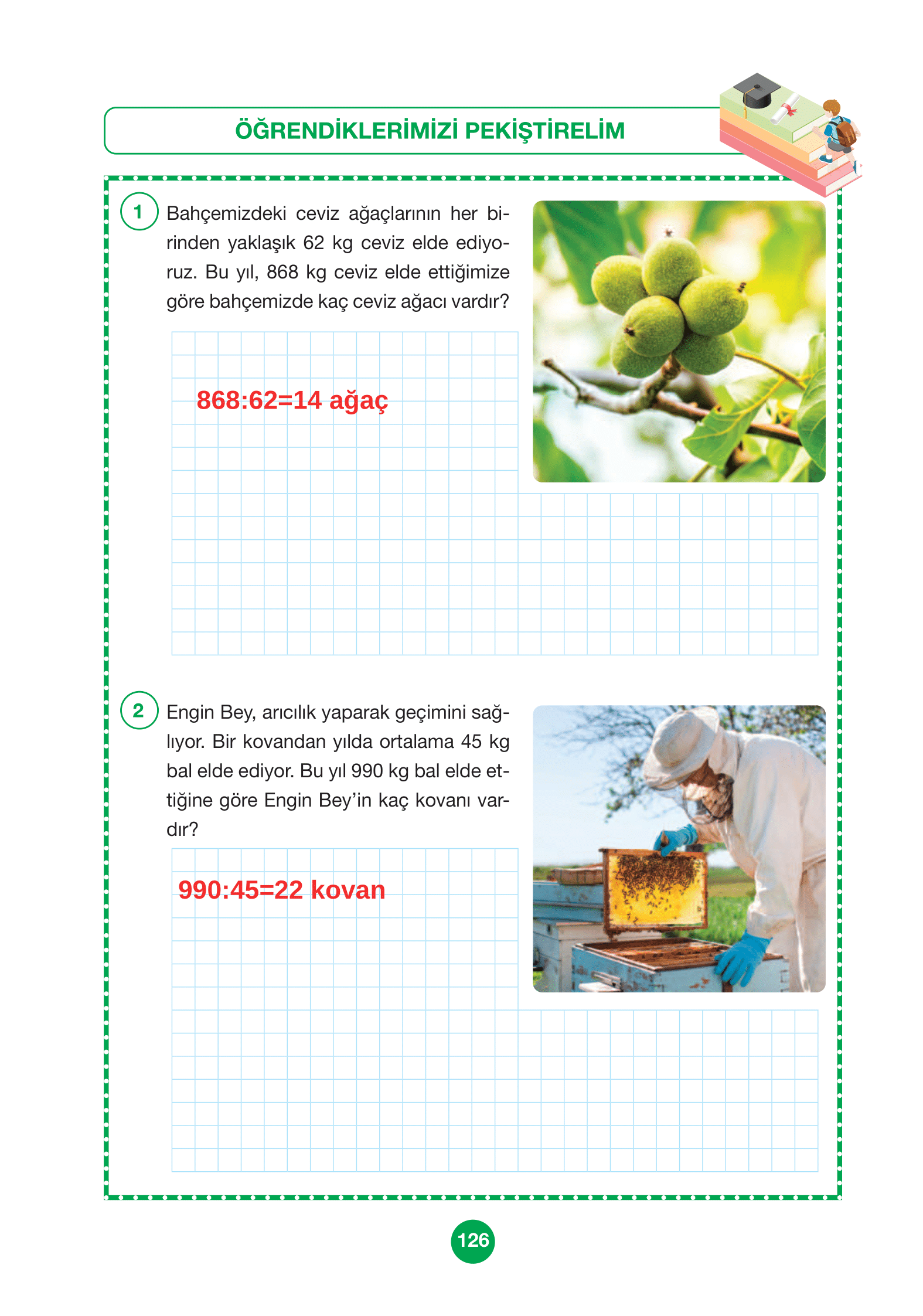 4. Sınıf Pasifik Yayınları Matematik Ders Kitabı Sayfa 126 Cevapları