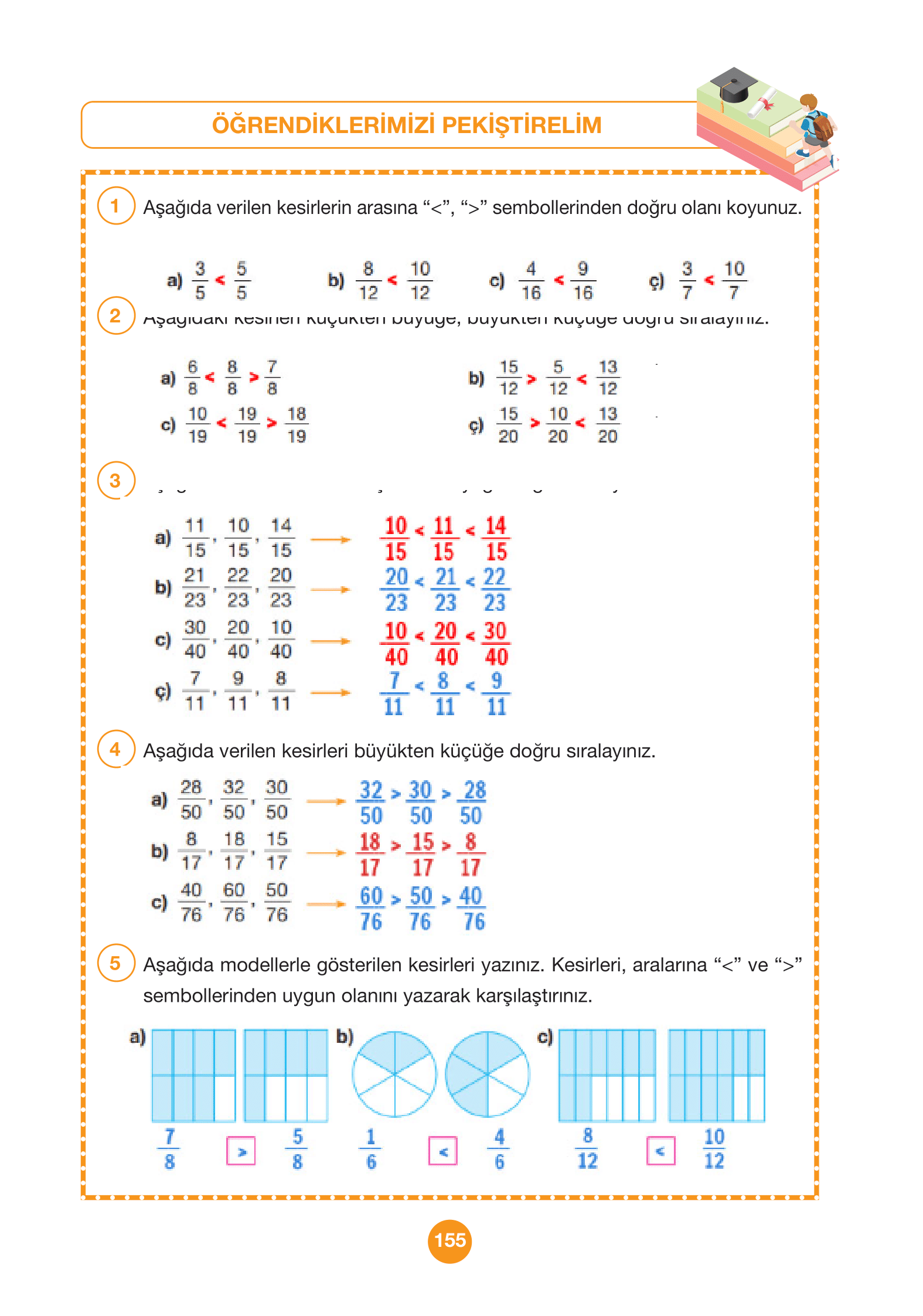 4. Sınıf Pasifik Yayınları Matematik Ders Kitabı Sayfa 155 Cevapları 4. Sınıf Pasifik Yayınları Matematik Ders Kitabı Sayfa 155 Cevapları