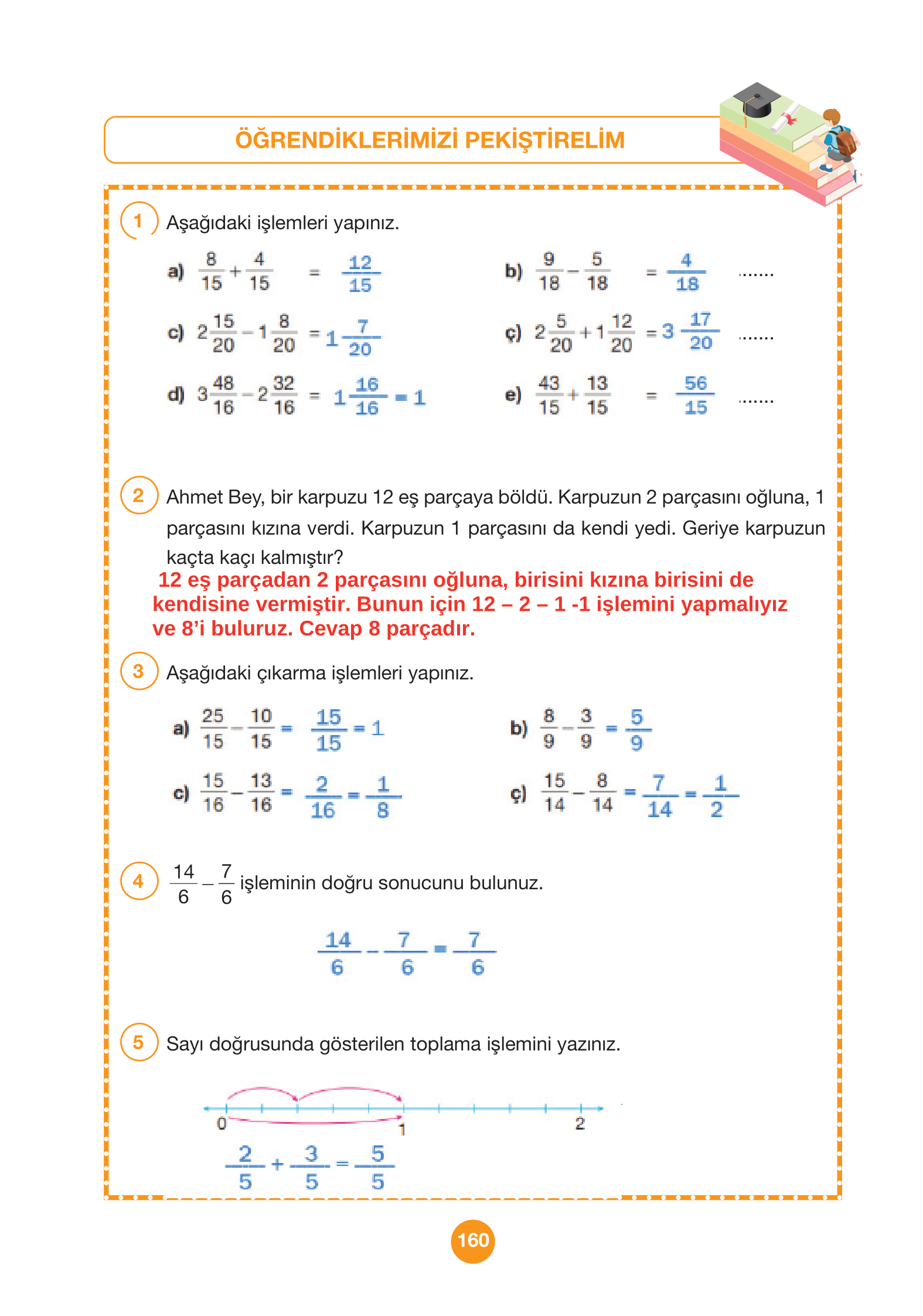 4. Sınıf Pasifik Yayınları Matematik Ders Kitabı Sayfa 160 Cevapları 4. Sınıf Pasifik Yayınları Matematik Ders Kitabı Sayfa 160 Cevapları