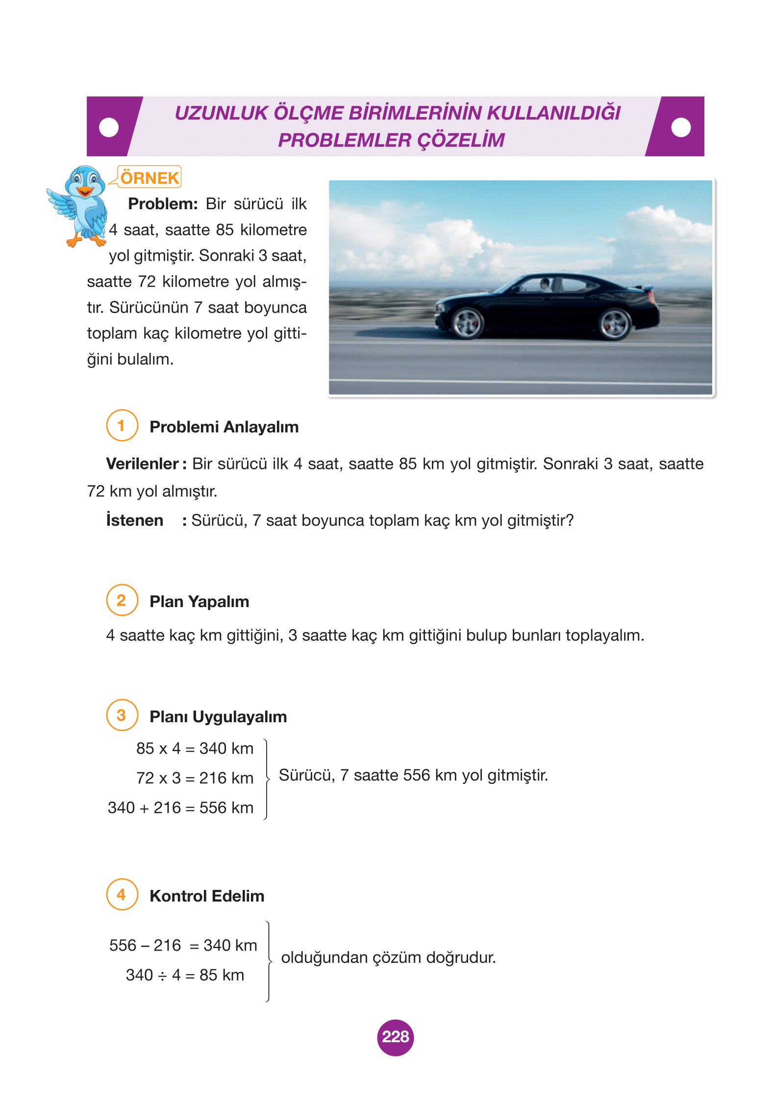 4. Sınıf Pasifik Yayınları Matematik Ders Kitabı Sayfa 228 Cevapları