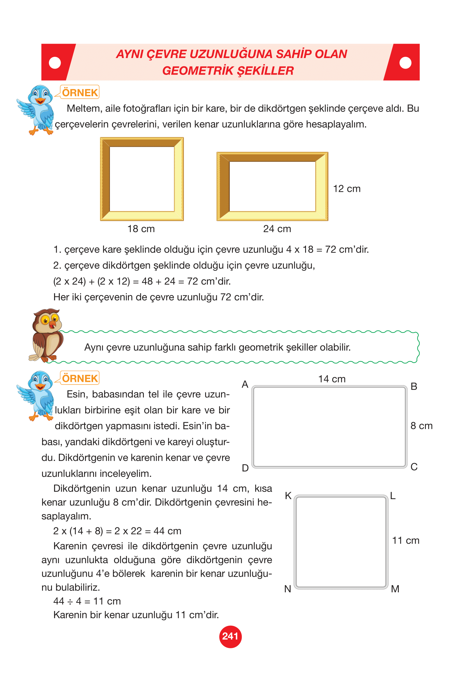 4. Sınıf Pasifik Yayınları Matematik Ders Kitabı Sayfa 241 Cevapları