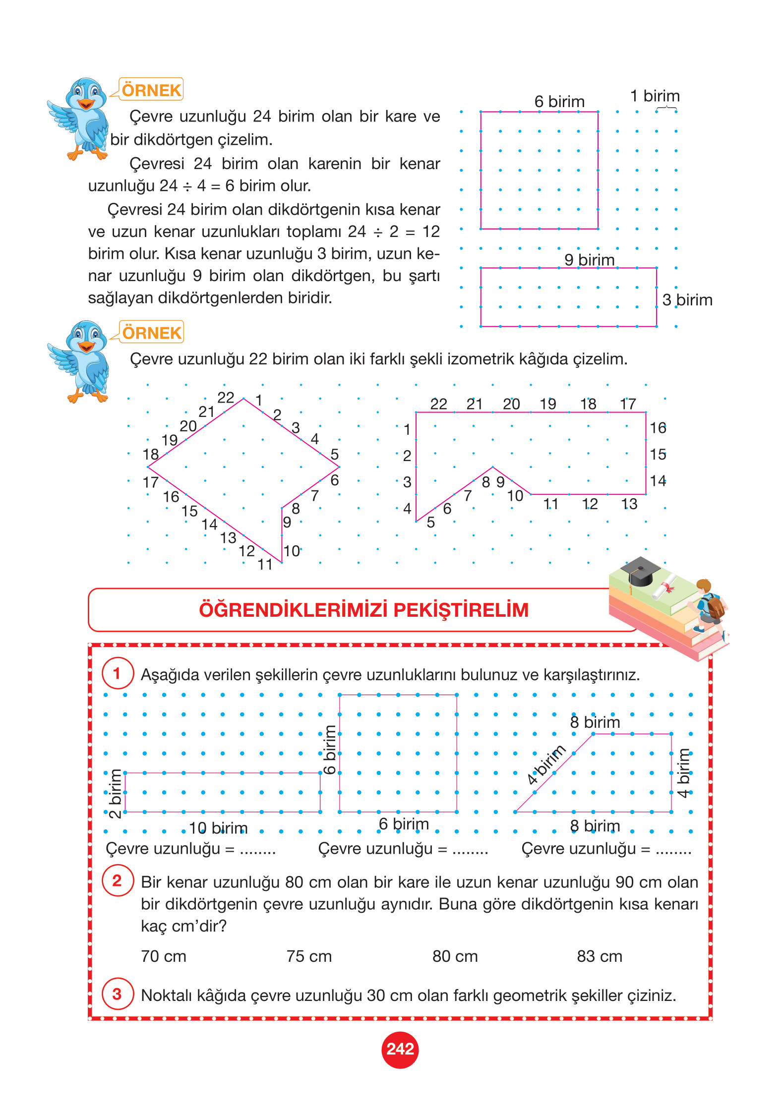 4. Sınıf Pasifik Yayınları Matematik Ders Kitabı Sayfa 242 Cevapları