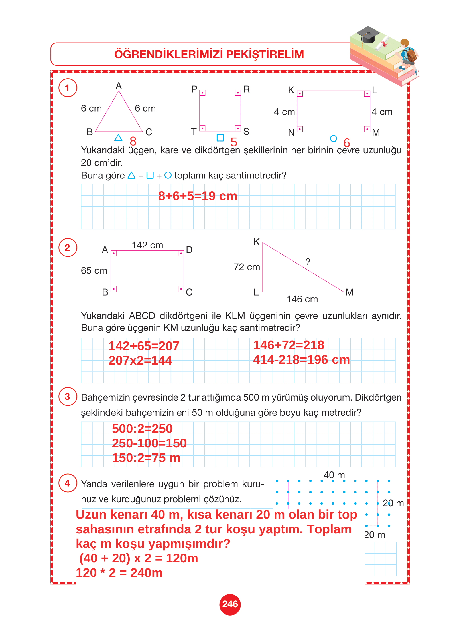 4. Sınıf Pasifik Yayınları Matematik Ders Kitabı Sayfa 246 Cevapları