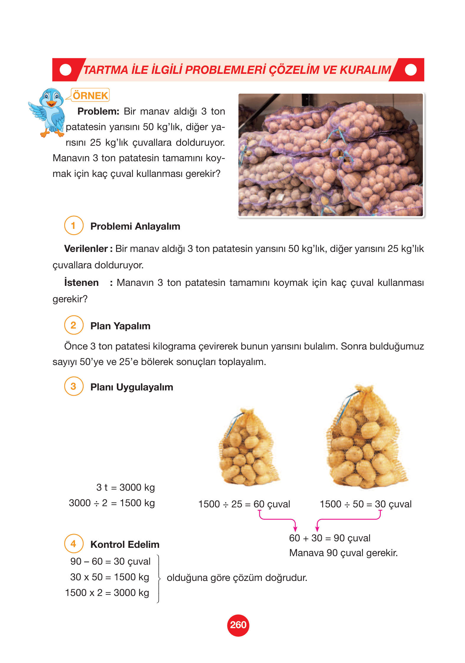 4. Sınıf Pasifik Yayınları Matematik Ders Kitabı Sayfa 260 Cevapları