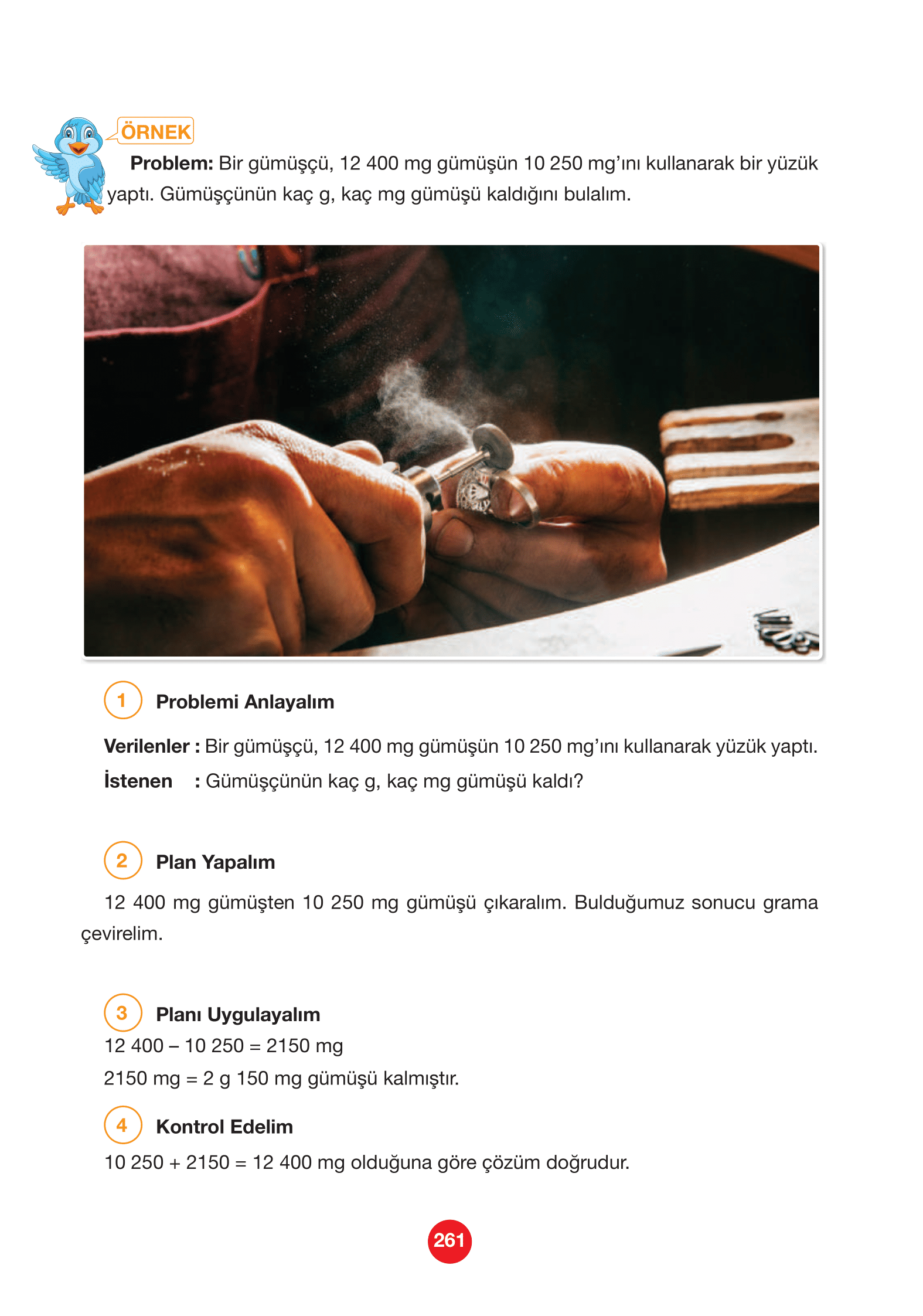 4. Sınıf Pasifik Yayınları Matematik Ders Kitabı Sayfa 261 Cevapları