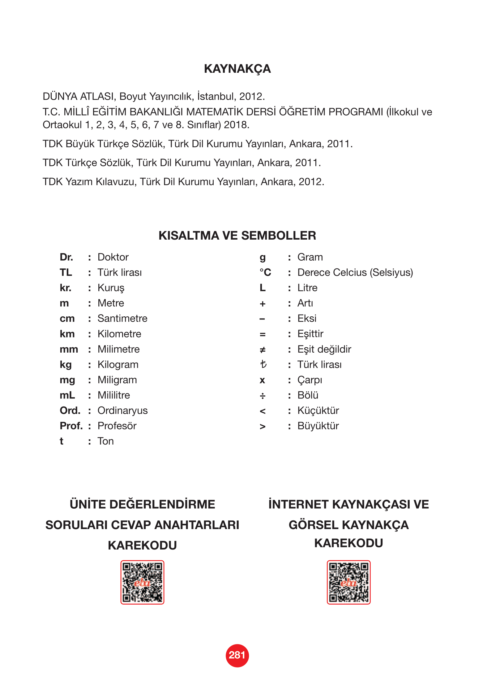 4. Sınıf Pasifik Yayınları Matematik Ders Kitabı Sayfa 281 Cevapları