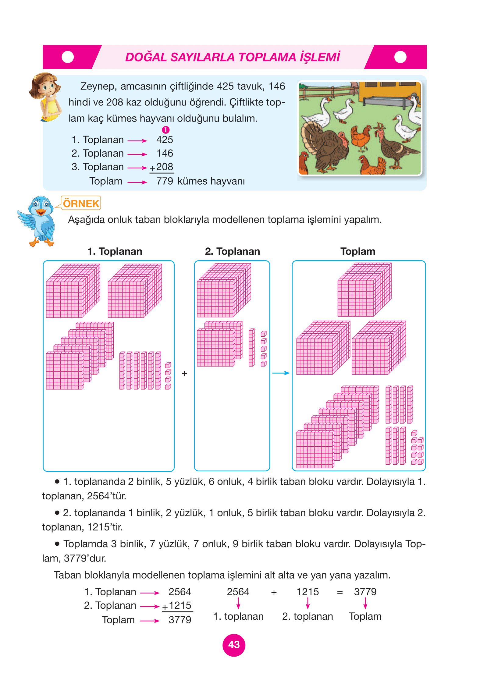 4. Sınıf Pasifik Yayınları Matematik Ders Kitabı Sayfa 43 Cevapları