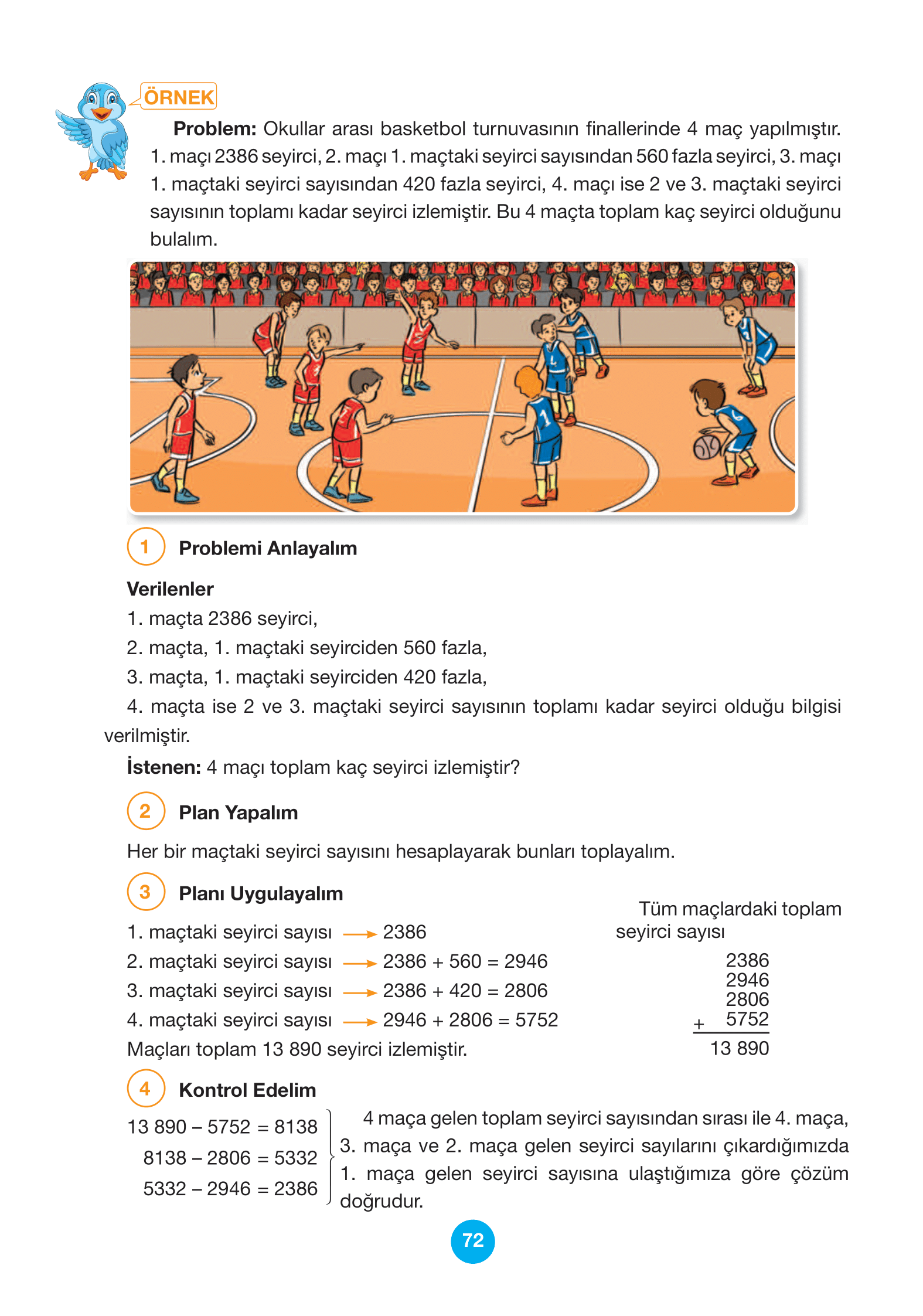 4. Sınıf Pasifik Yayınları Matematik Ders Kitabı Sayfa 72 Cevapları