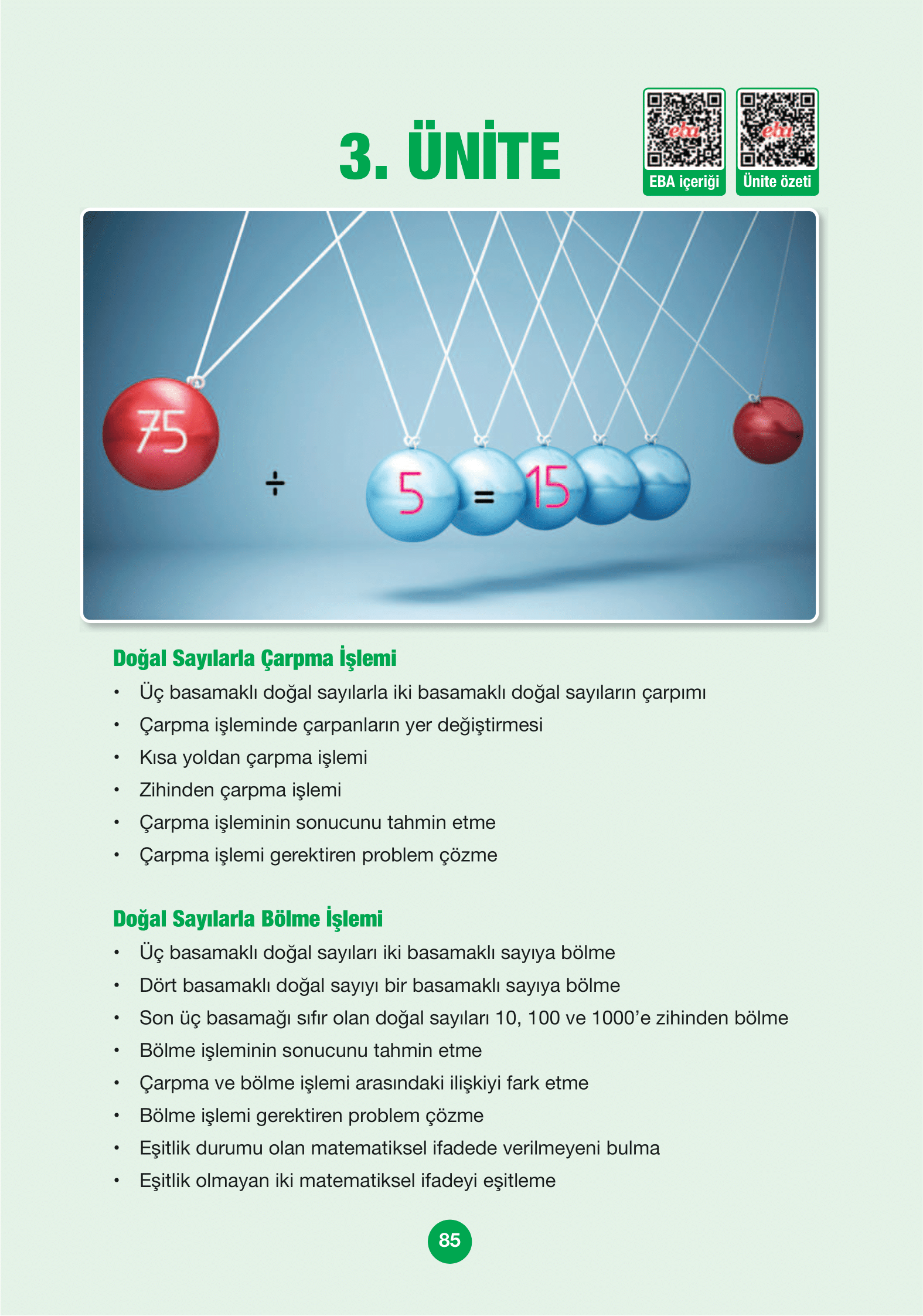 4. Sınıf Pasifik Yayınları Matematik Ders Kitabı Sayfa 85 Cevapları 4. Sınıf Pasifik Yayınları Matematik Ders Kitabı Sayfa 85 Cevapları