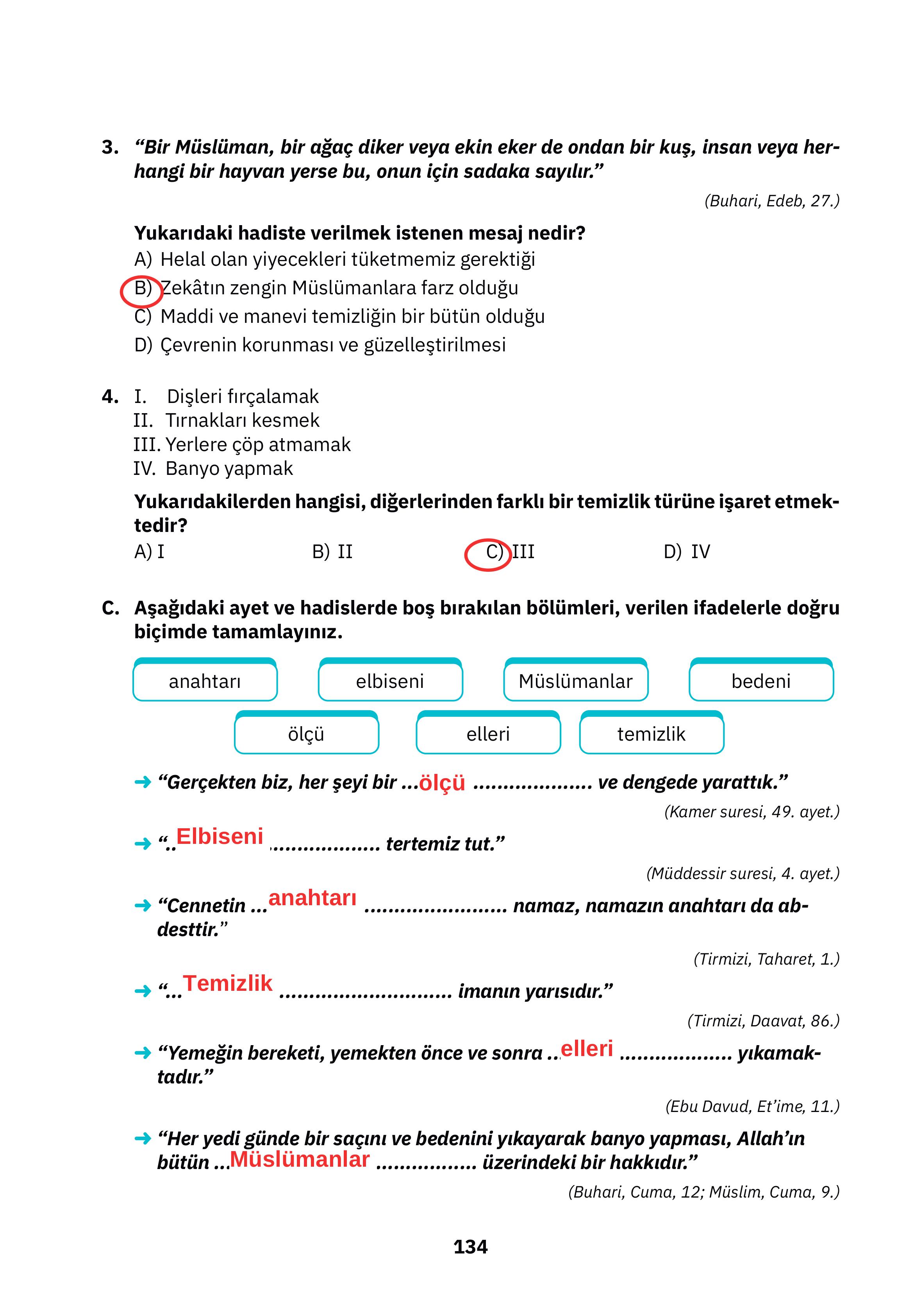 4. Sınıf Sdr Dikey Yayıncılık Din Kültürü Ve Ahlak Bilgisi Ders Kitabı Sayfa 134 Cevapları 4. Sınıf Sdr Dikey Yayıncılık Din Kültürü Ve Ahlak Bilgisi Ders Kitabı Sayfa 134 Cevapları