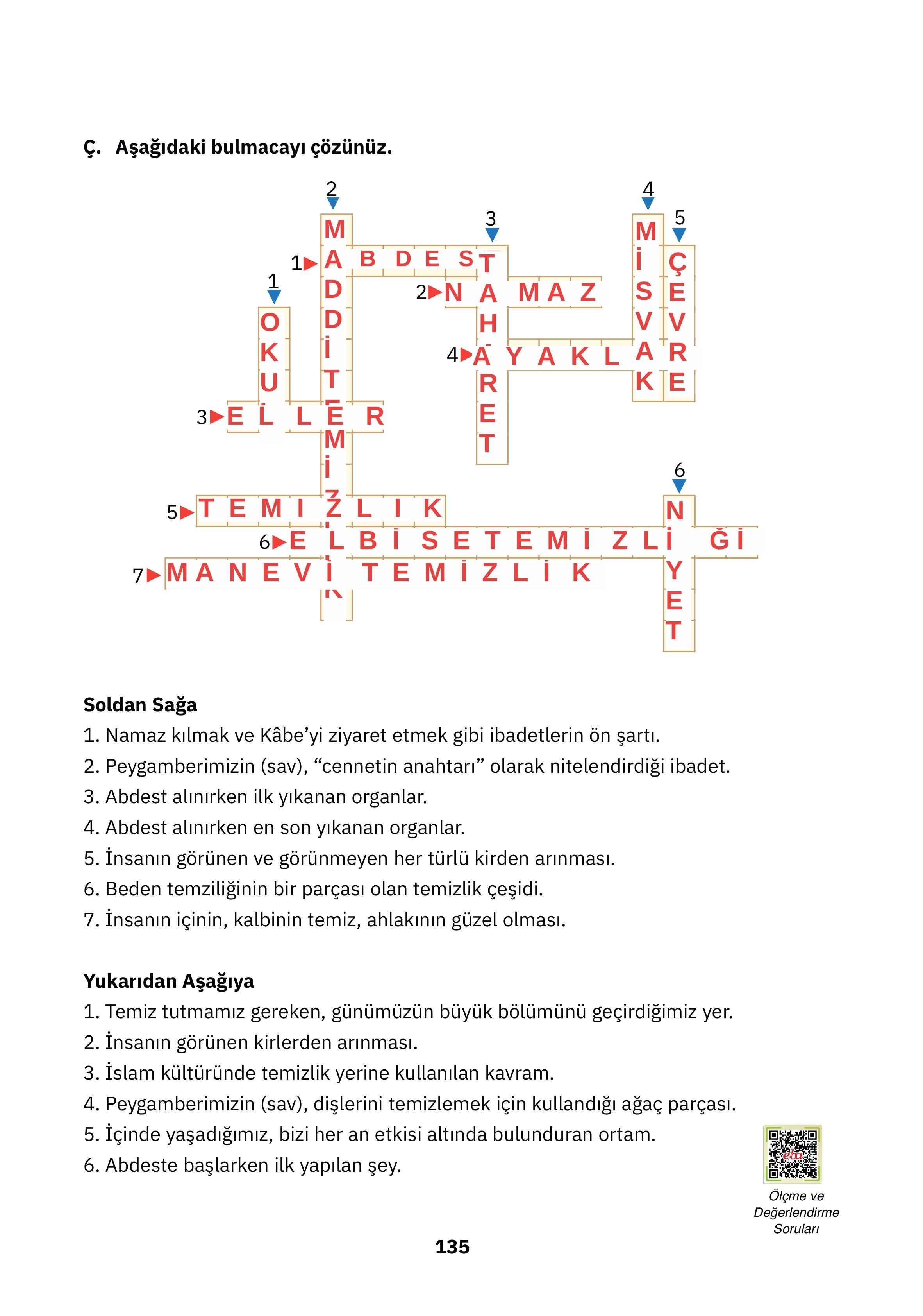 4. Sınıf Sdr Dikey Yayıncılık Din Kültürü Ve Ahlak Bilgisi Ders Kitabı Sayfa 135 Cevapları 4. Sınıf Sdr Dikey Yayıncılık Din Kültürü Ve Ahlak Bilgisi Ders Kitabı Sayfa 135 Cevapları