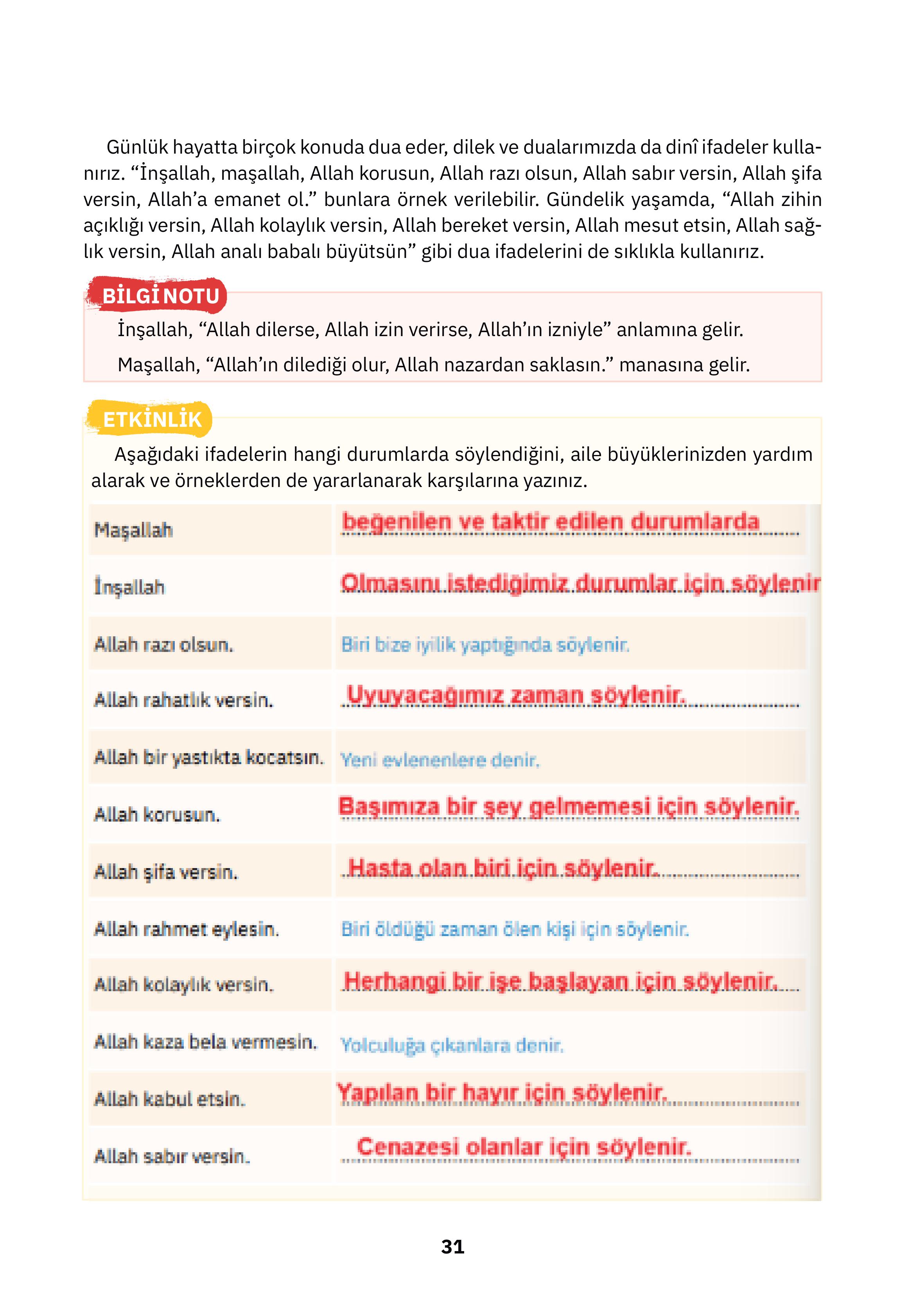 4. Sınıf Sdr Dikey Yayıncılık Din Kültürü Ve Ahlak Bilgisi Ders Kitabı Sayfa 31 Cevapları 4. Sınıf Sdr Dikey Yayıncılık Din Kültürü Ve Ahlak Bilgisi Ders Kitabı Sayfa 31 Cevapları