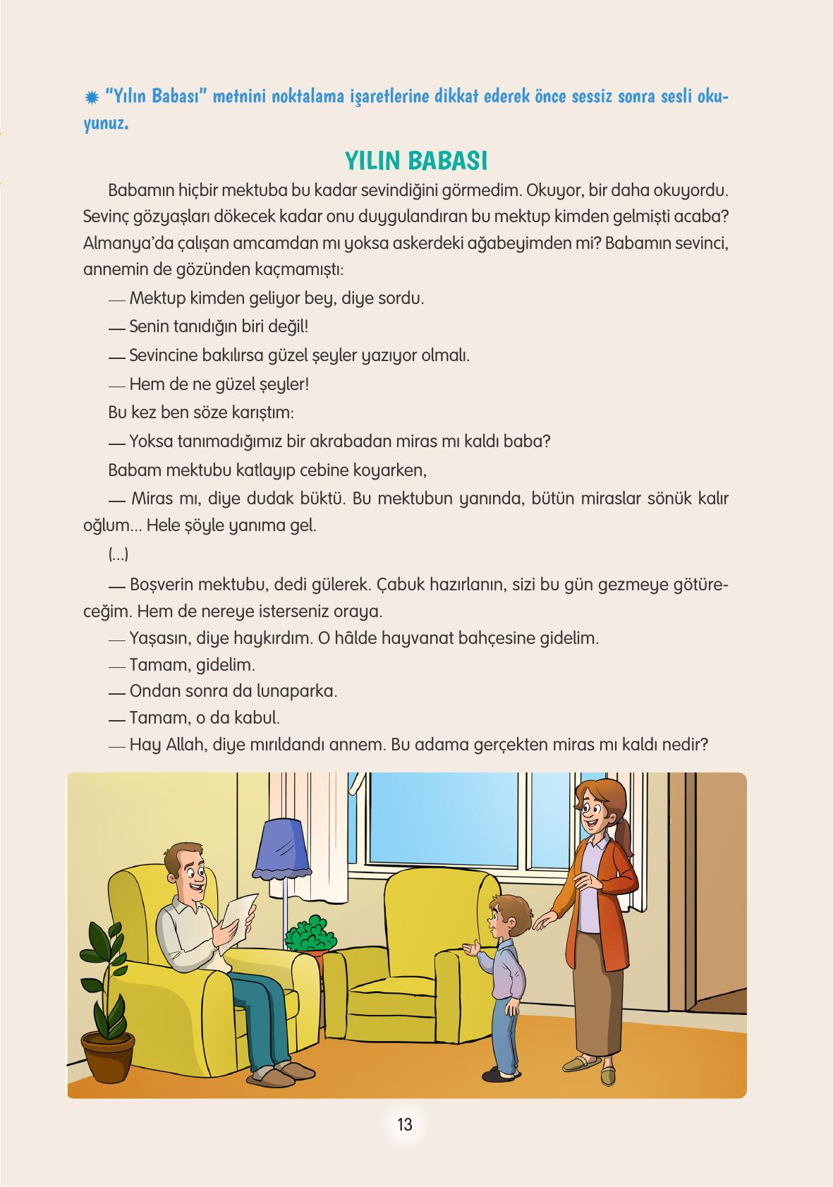 4. Sınıf Tuna Yayınları Türkçe Ders Kitabı Sayfa 13 Cevapları