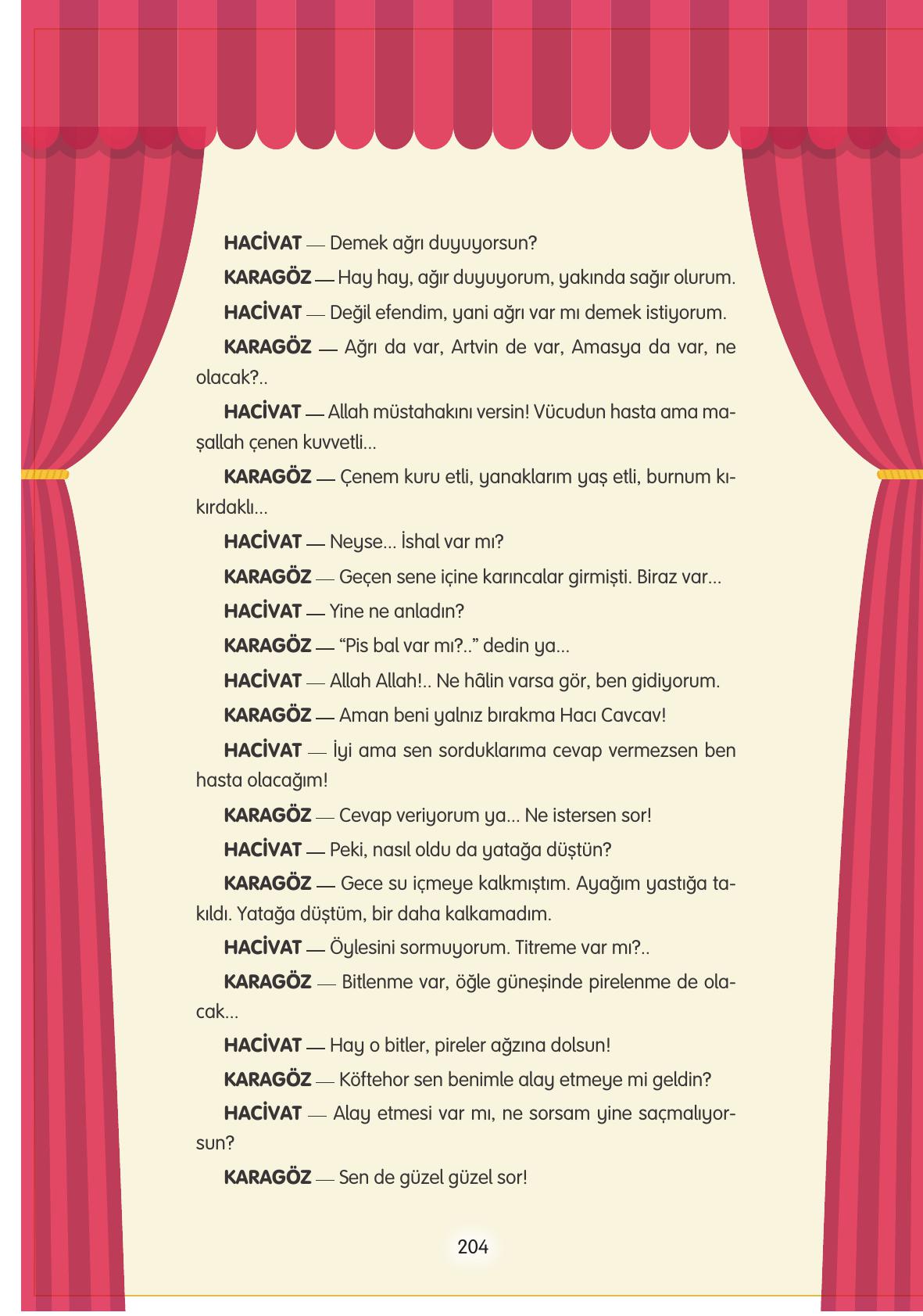 4. Sınıf Tuna Yayınları Türkçe Ders Kitabı Sayfa 204 Cevapları