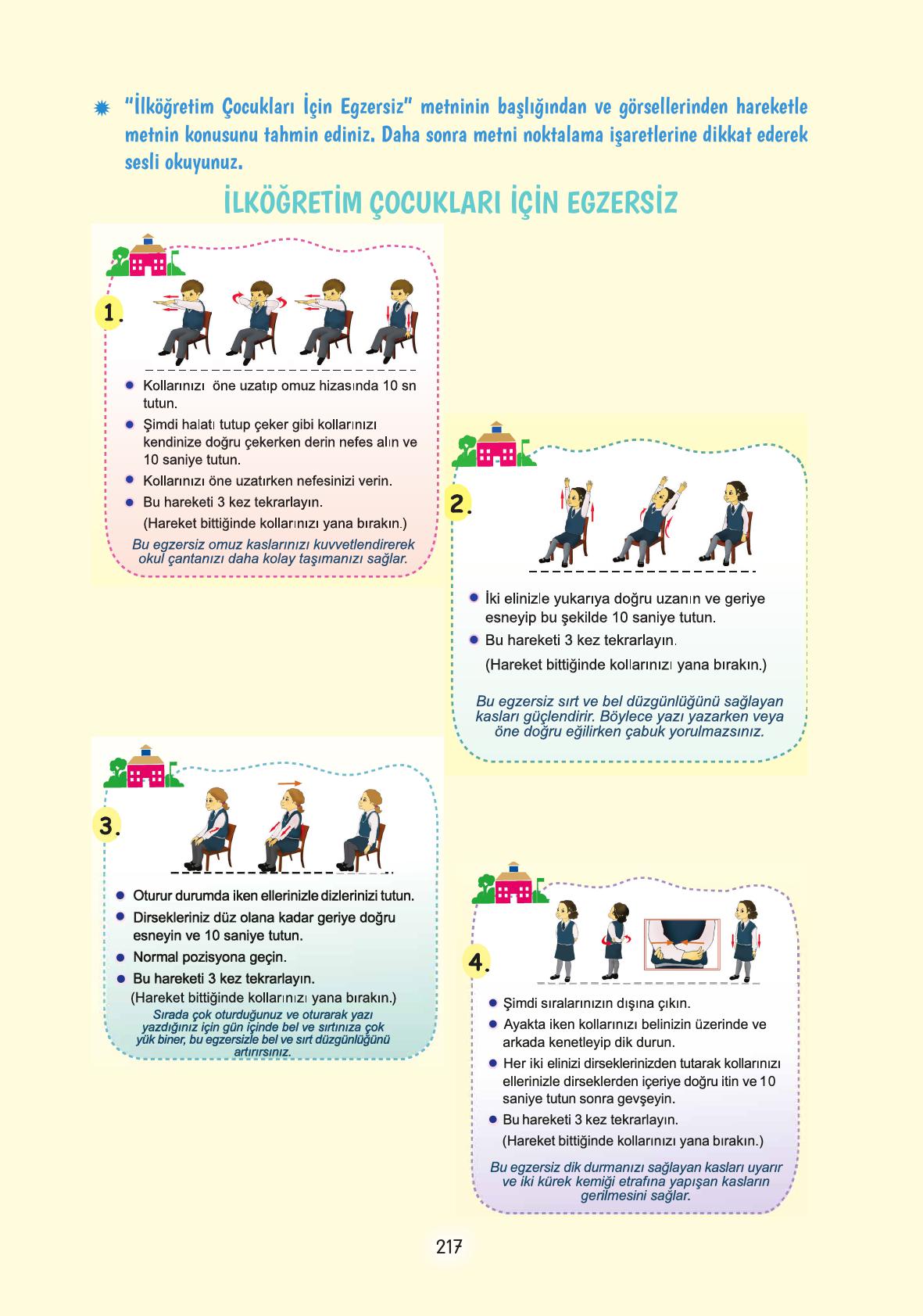 4. Sınıf Tuna Yayınları Türkçe Ders Kitabı Sayfa 217 Cevapları