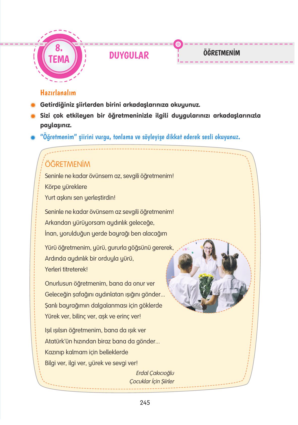 4. Sınıf Tuna Yayınları Türkçe Ders Kitabı Sayfa 245 Cevapları