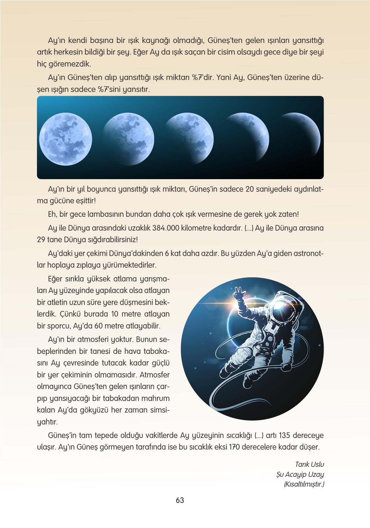 4. Sınıf Tuna Yayınları Türkçe Ders Kitabı Sayfa 63 Cevapları