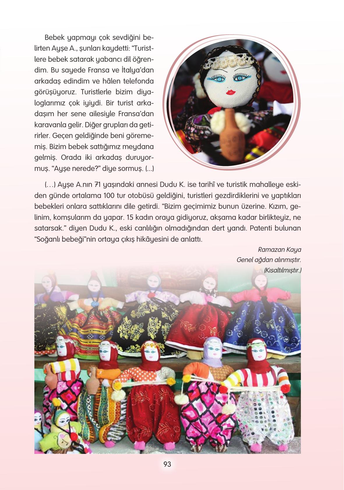 4. Sınıf Tuna Yayınları Türkçe Ders Kitabı Sayfa 93 Cevapları