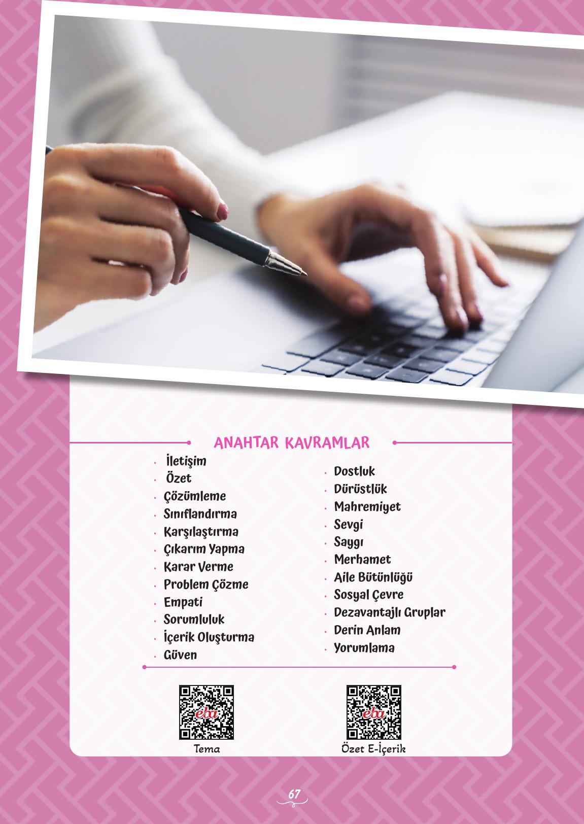 5. Sınıf Meb Yayınları 2. Kitap Türkçe Ders Kitabı Sayfa 67 Cevapları