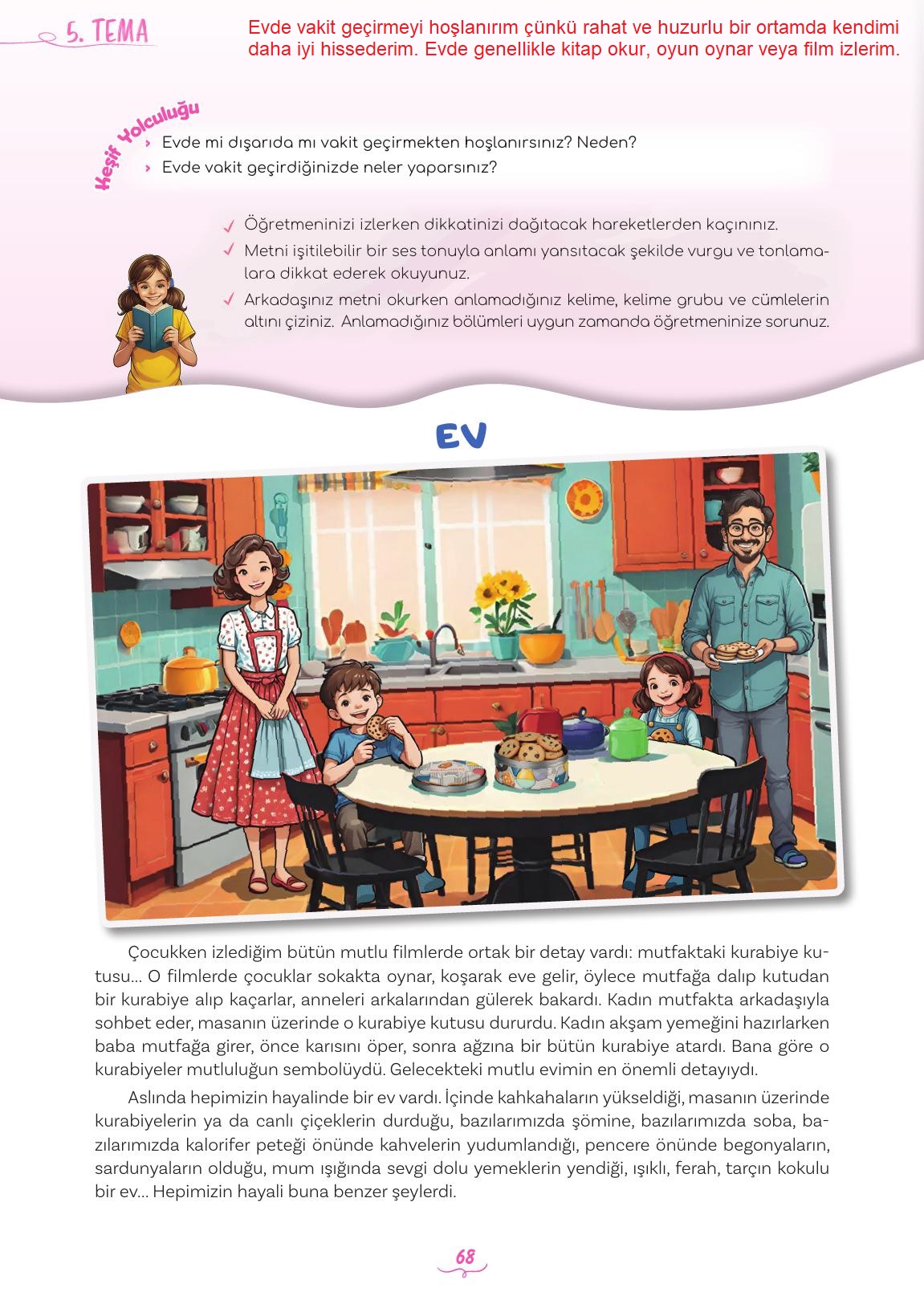 5. Sınıf Meb Yayınları 2. Kitap Türkçe Ders Kitabı Sayfa 68 Cevapları