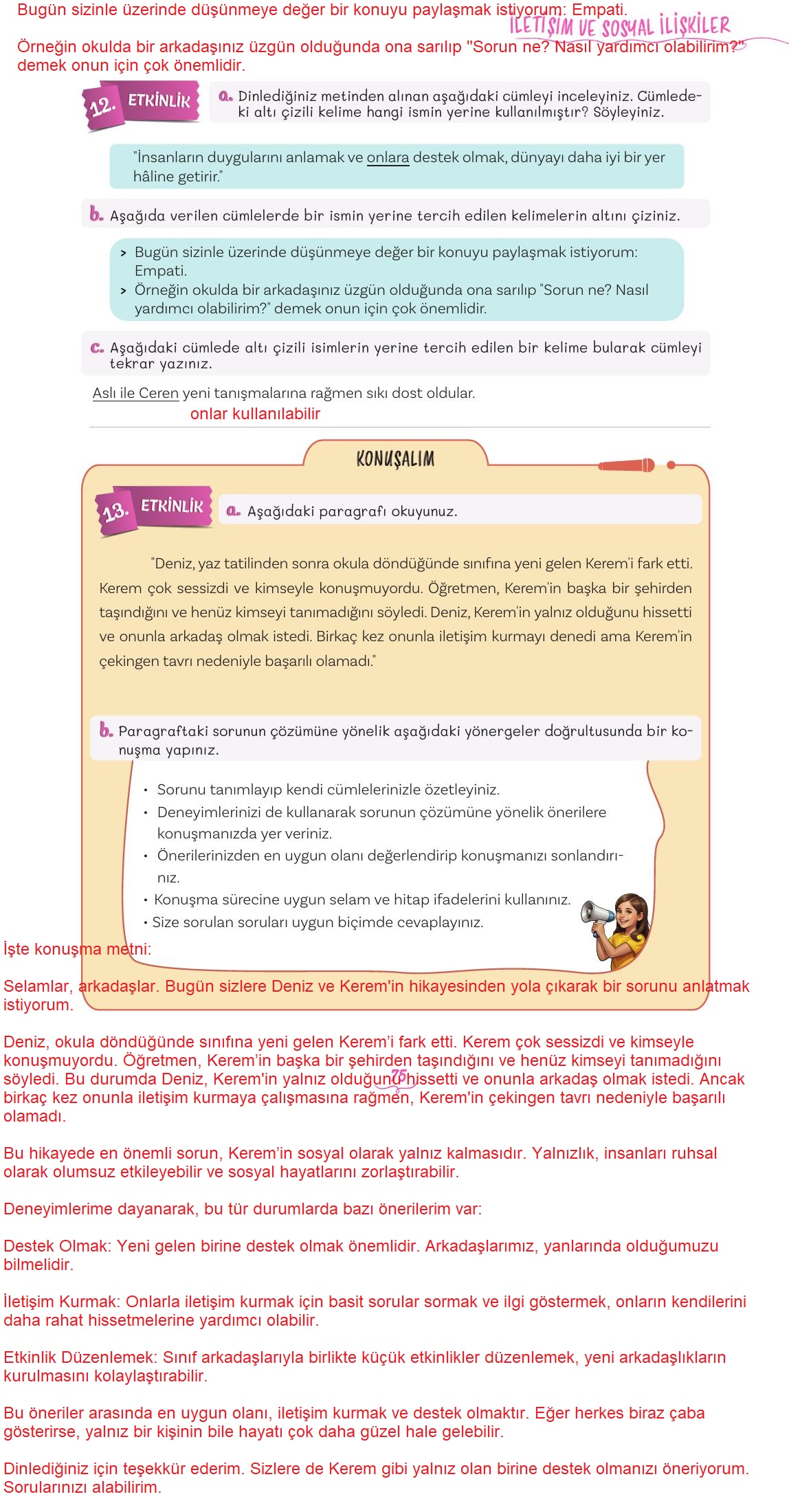 5. Sınıf Meb Yayınları 2. Kitap Türkçe Ders Kitabı Sayfa 75 Cevapları 5. Sınıf Meb Yayınları 2. Kitap Türkçe Ders Kitabı Sayfa 75 Cevapları