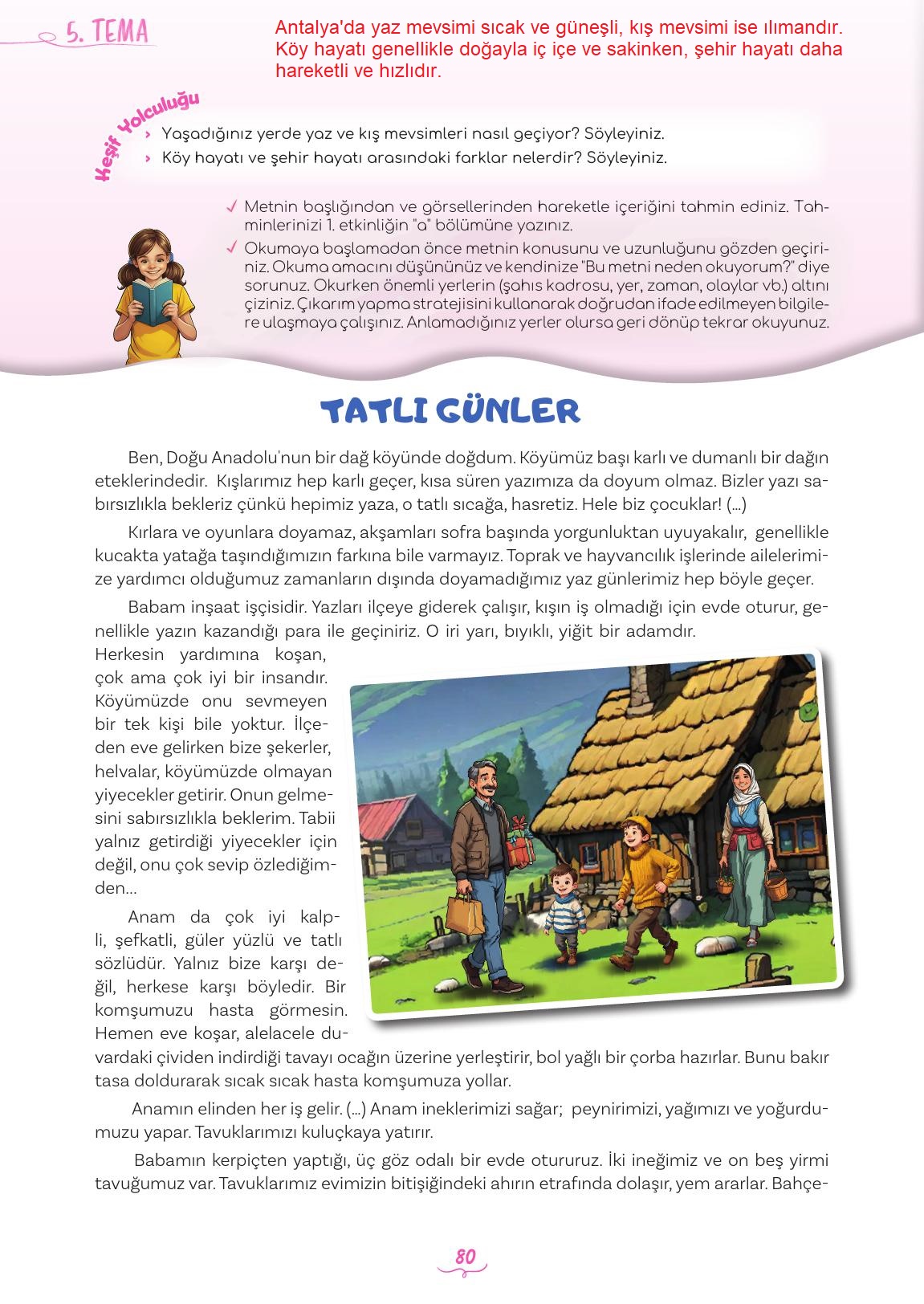 5. Sınıf Meb Yayınları 2. Kitap Türkçe Ders Kitabı Sayfa 80 Cevapları