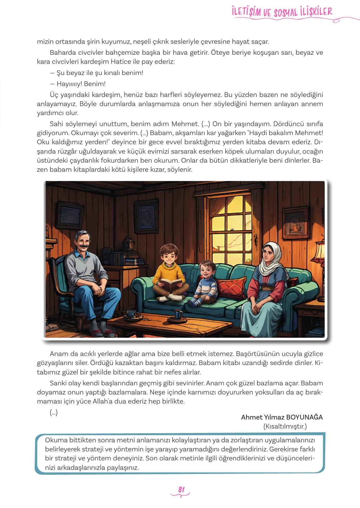 5. Sınıf Meb Yayınları 2. Kitap Türkçe Ders Kitabı Sayfa 81 Cevapları
