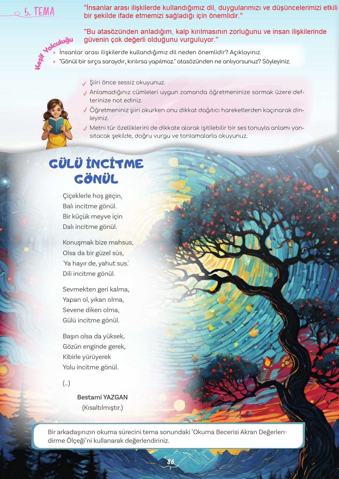 5. Sınıf Meb Yayınları 2. Kitap Türkçe Ders Kitabı Sayfa 86 Cevapları