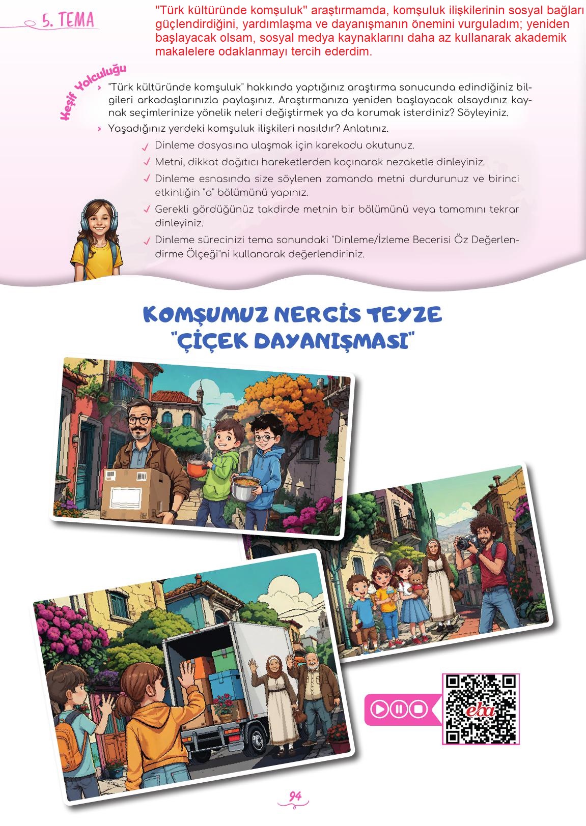 5. Sınıf Meb Yayınları 2. Kitap Türkçe Ders Kitabı Sayfa 94 Cevapları
