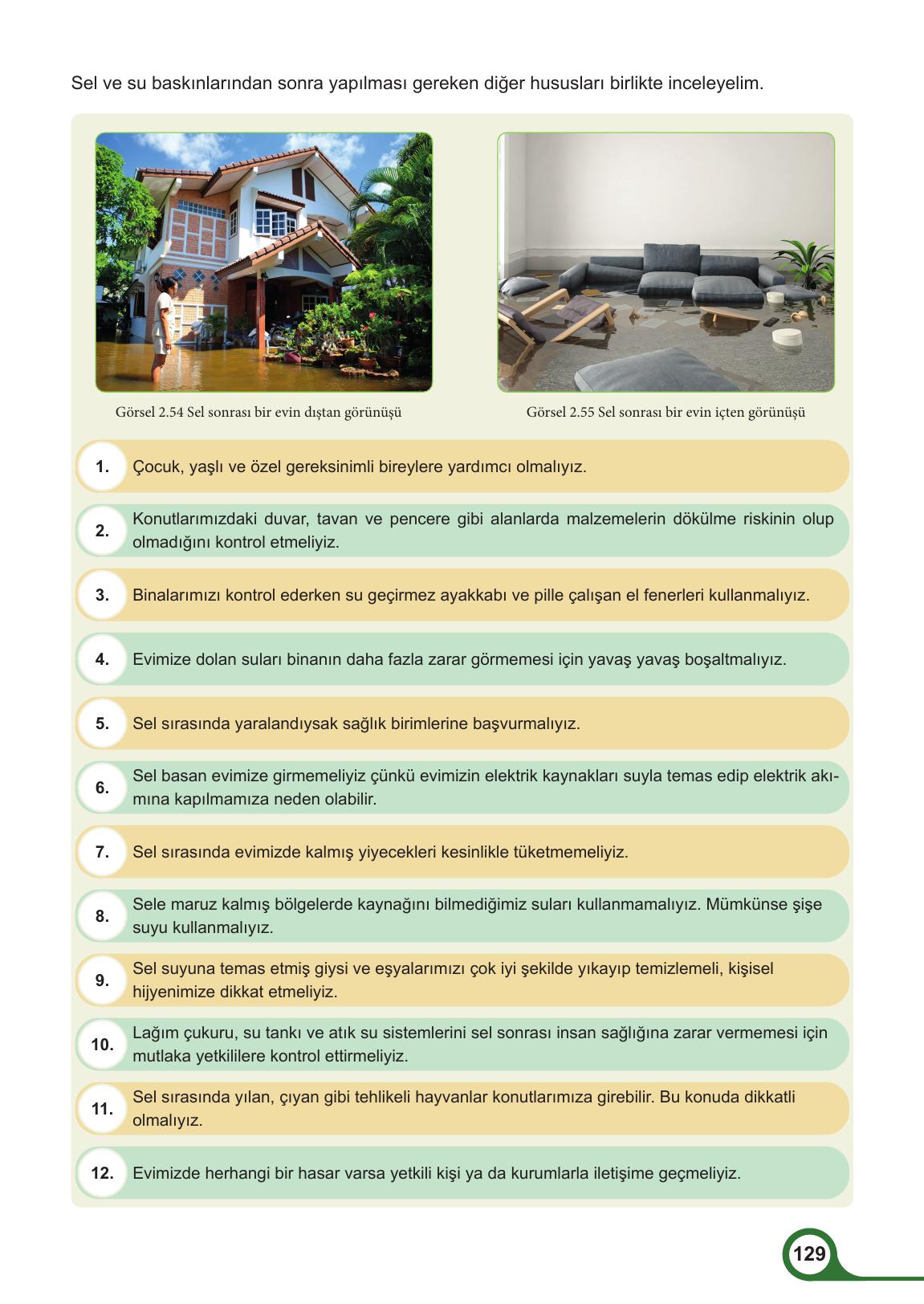 5. Sınıf Meb Yayınları Afet Bilinci Ders Kitabı Sayfa 129 Cevapları 5. Sınıf Meb Yayınları Afet Bilinci Ders Kitabı Sayfa 129 Cevapları