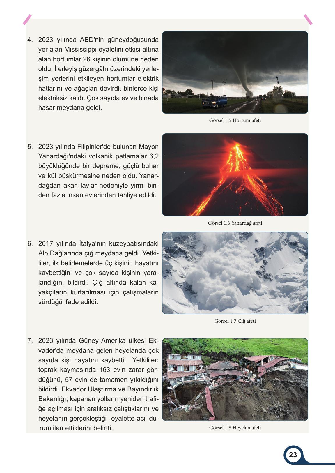 5. Sınıf Meb Yayınları Afet Bilinci Ders Kitabı Sayfa 23 Cevapları 5. Sınıf Meb Yayınları Afet Bilinci Ders Kitabı Sayfa 23 Cevapları