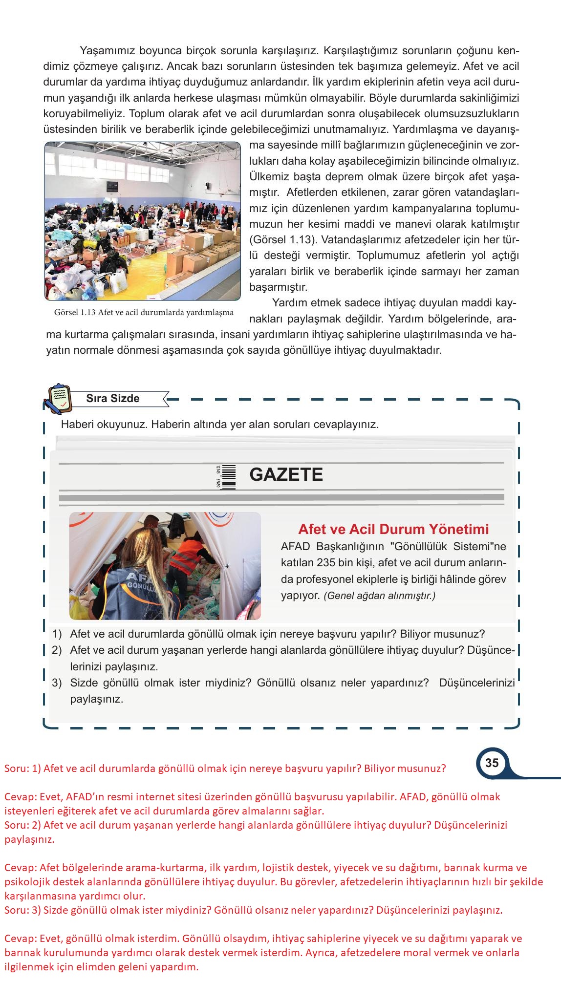 5. Sınıf Meb Yayınları Afet Bilinci Ders Kitabı Sayfa 35 Cevapları 5. Sınıf Meb Yayınları Afet Bilinci Ders Kitabı Sayfa 35 Cevapları