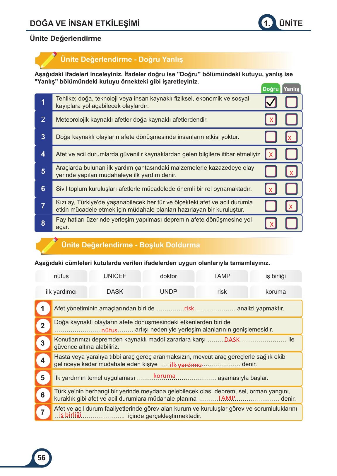5. Sınıf Meb Yayınları Afet Bilinci Ders Kitabı Sayfa 56 Cevapları 5. Sınıf Meb Yayınları Afet Bilinci Ders Kitabı Sayfa 56 Cevapları