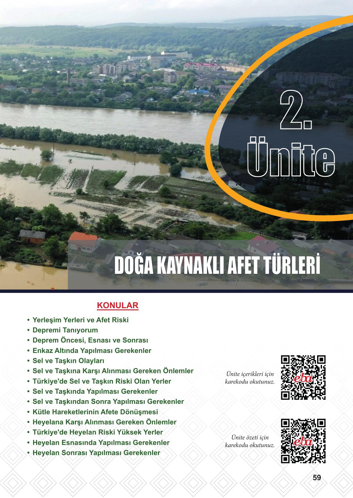 5. Sınıf Meb Yayınları Afet Bilinci Ders Kitabı Sayfa 59 Cevapları 5. Sınıf Meb Yayınları Afet Bilinci Ders Kitabı Sayfa 59 Cevapları