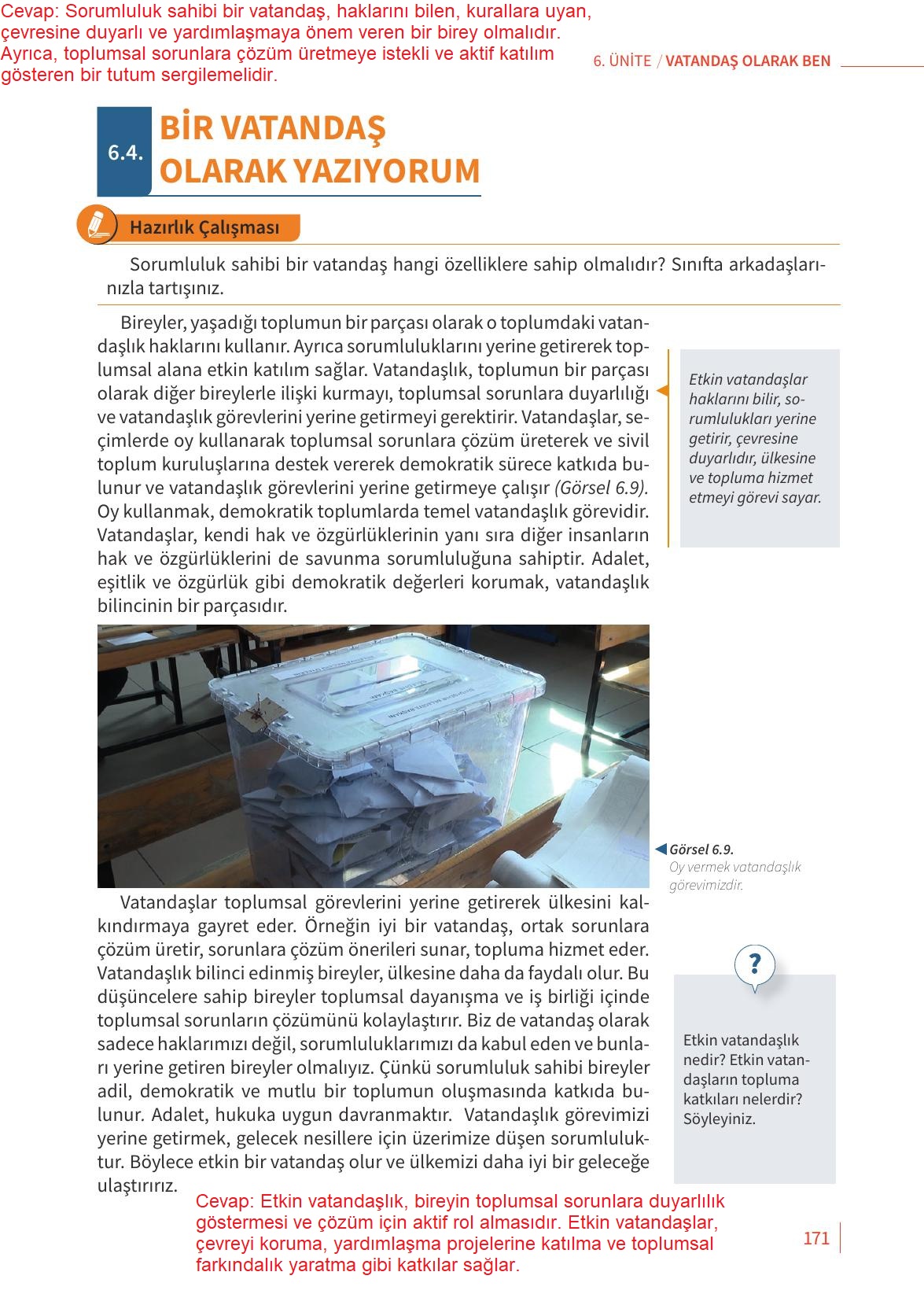 6. Sınıf Meb Yayınları 2. Kitap Ahlak Ve Vatandaşlık Eğitimi Ders Kitabı Sayfa 171 Cevapları 6. Sınıf Meb Yayınları 2. Kitap Ahlak Ve Vatandaşlık Eğitimi Ders Kitabı Sayfa 171 Cevapları